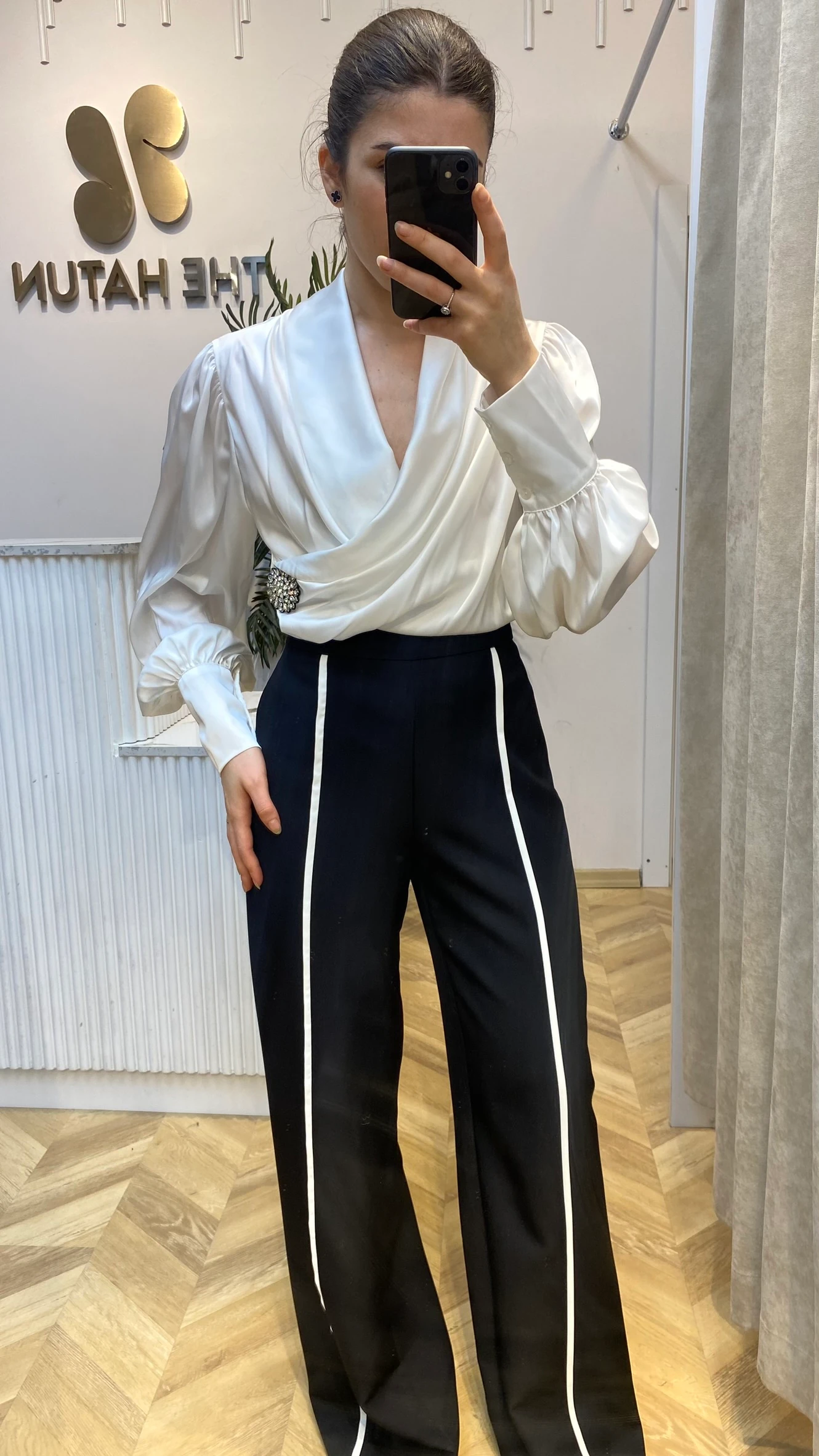 Saten Droplu Gömlek 