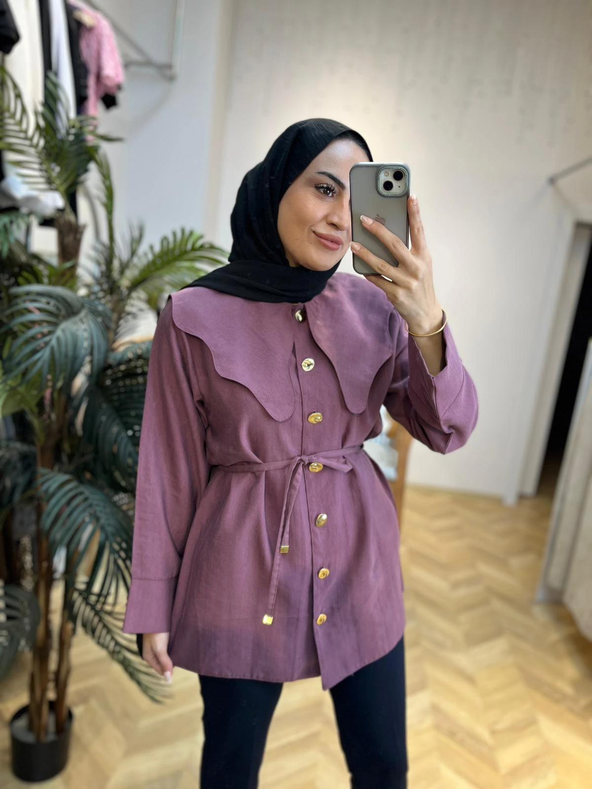 Papatya Gömlek Bordo