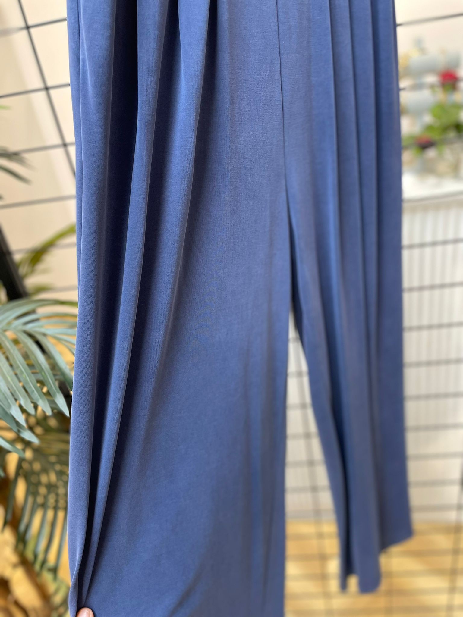 PİLELİ MODAL PANTOLON LACİVERT