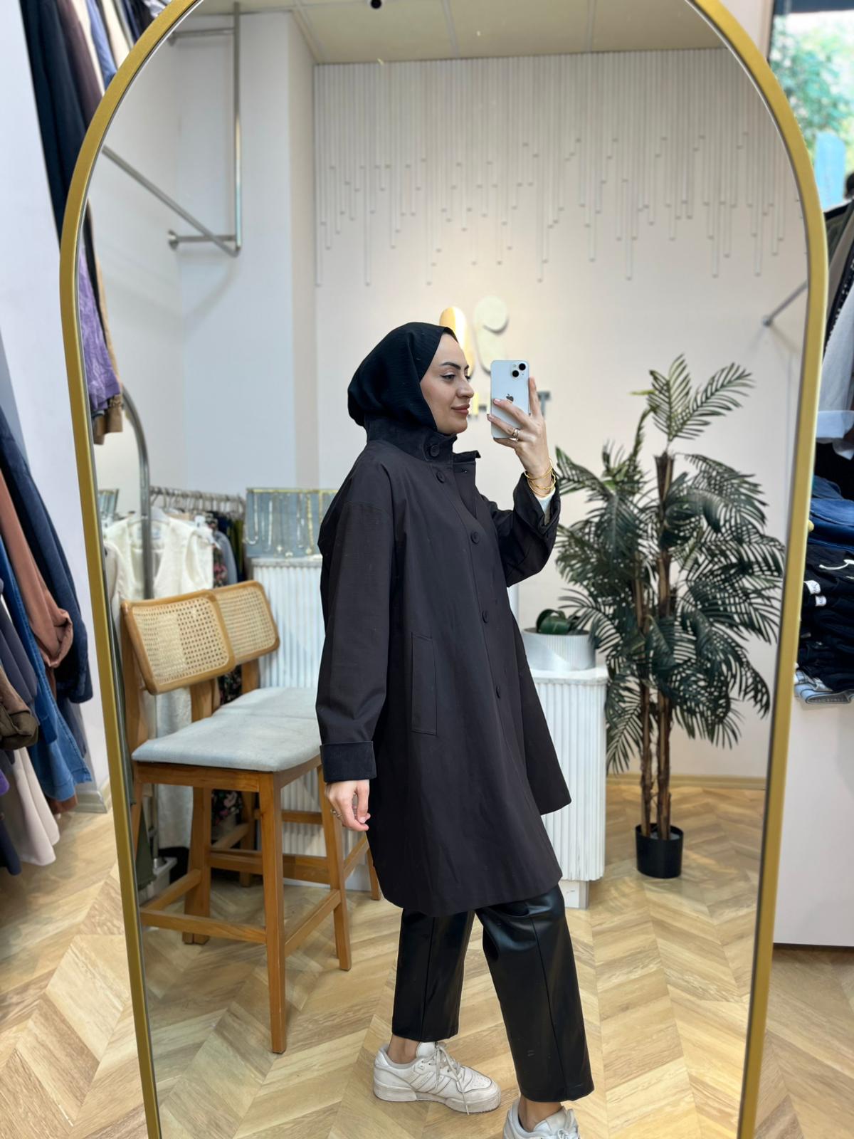 Kadife Kap Garnili  Kahve