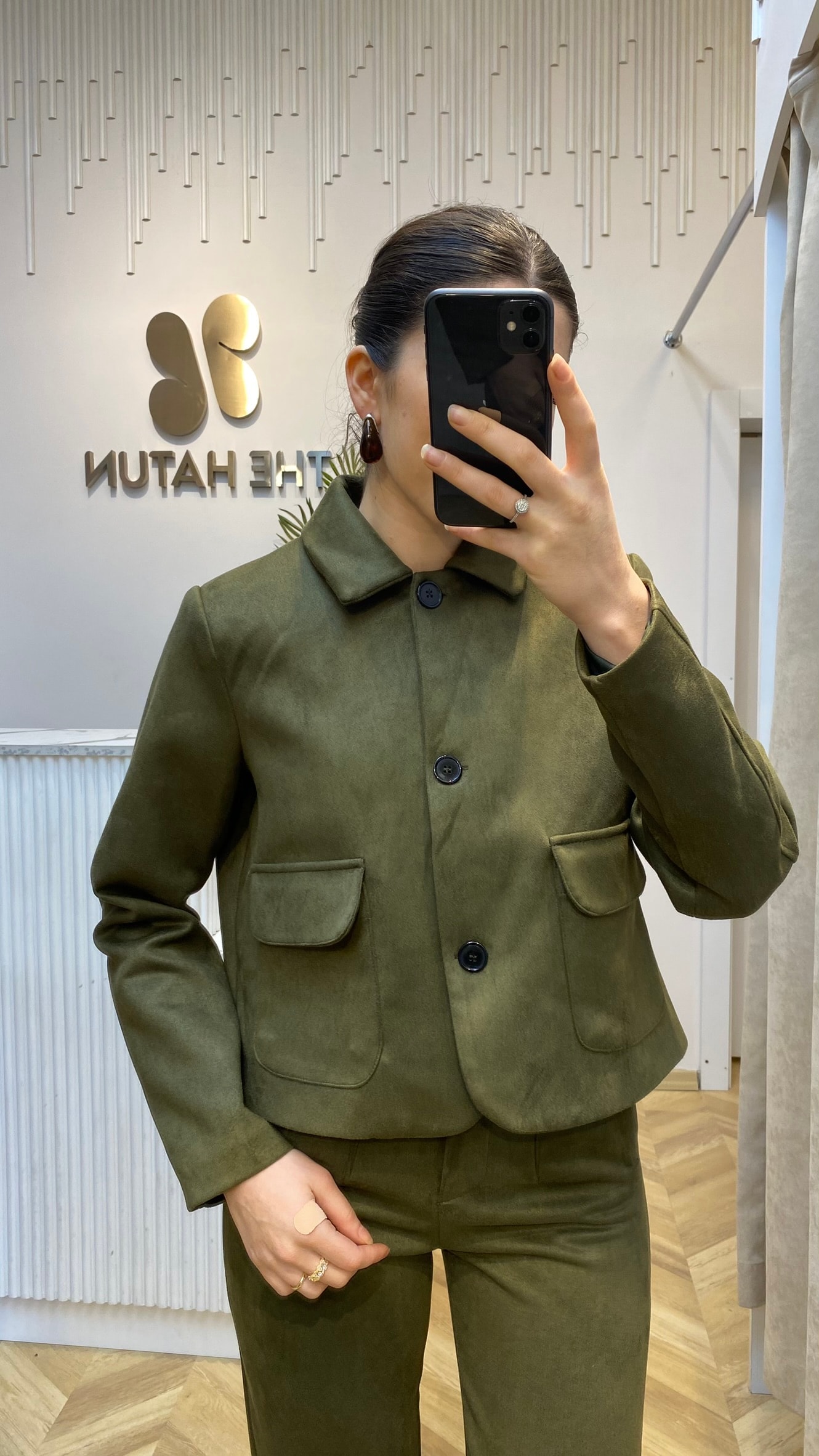 Süet Ceket Haki