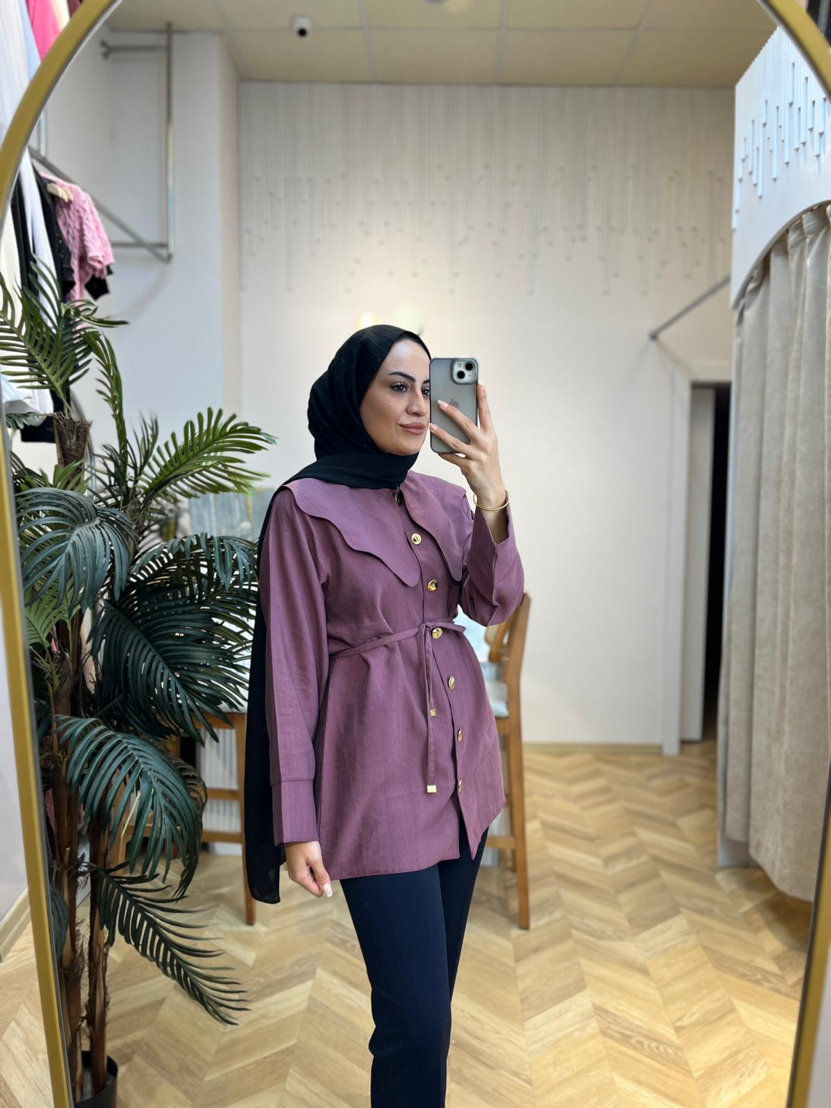 Papatya Gömlek Bordo