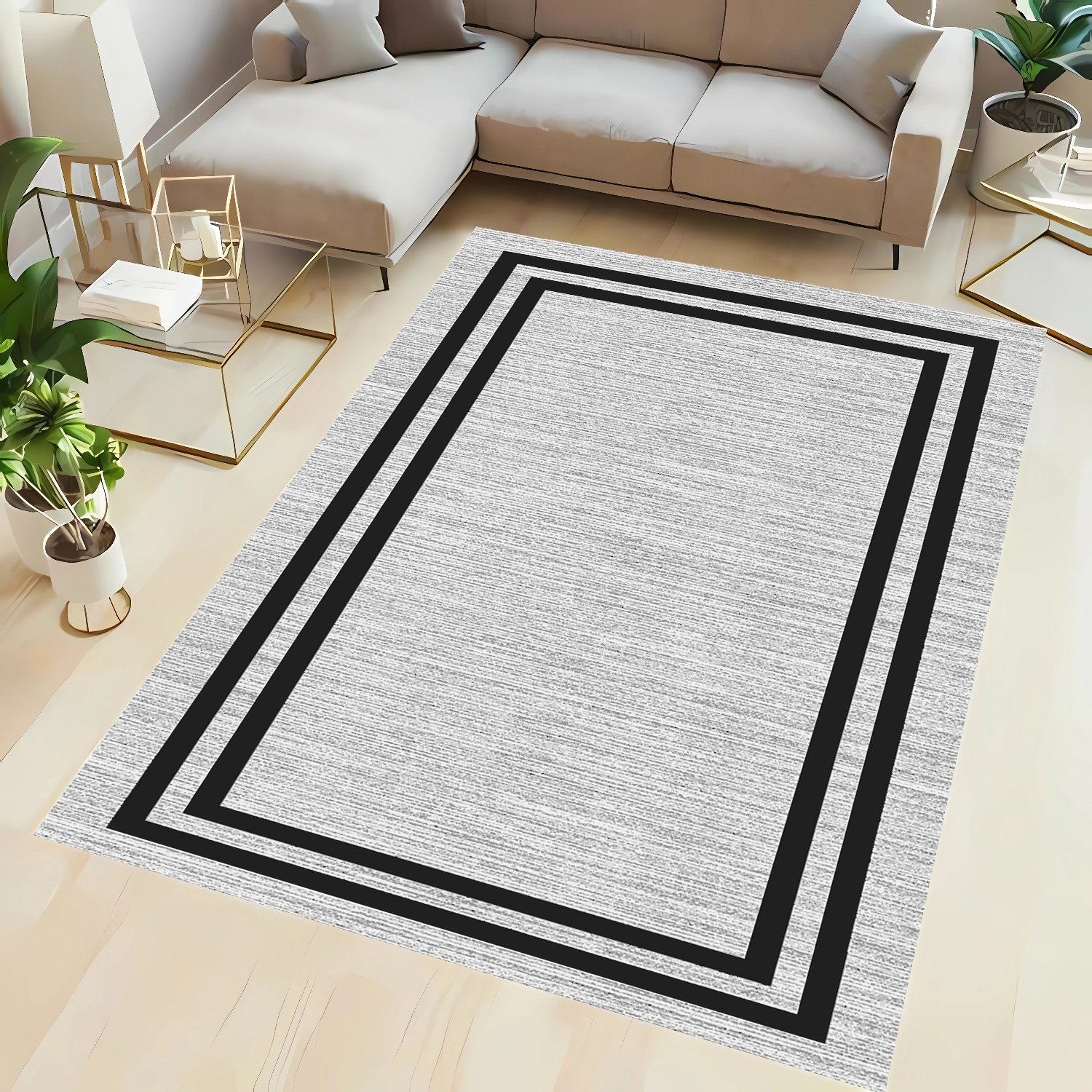 Şönil Dokuma Pamuklu Modern Halı PTLN 01274(00) Renk Varyantlı