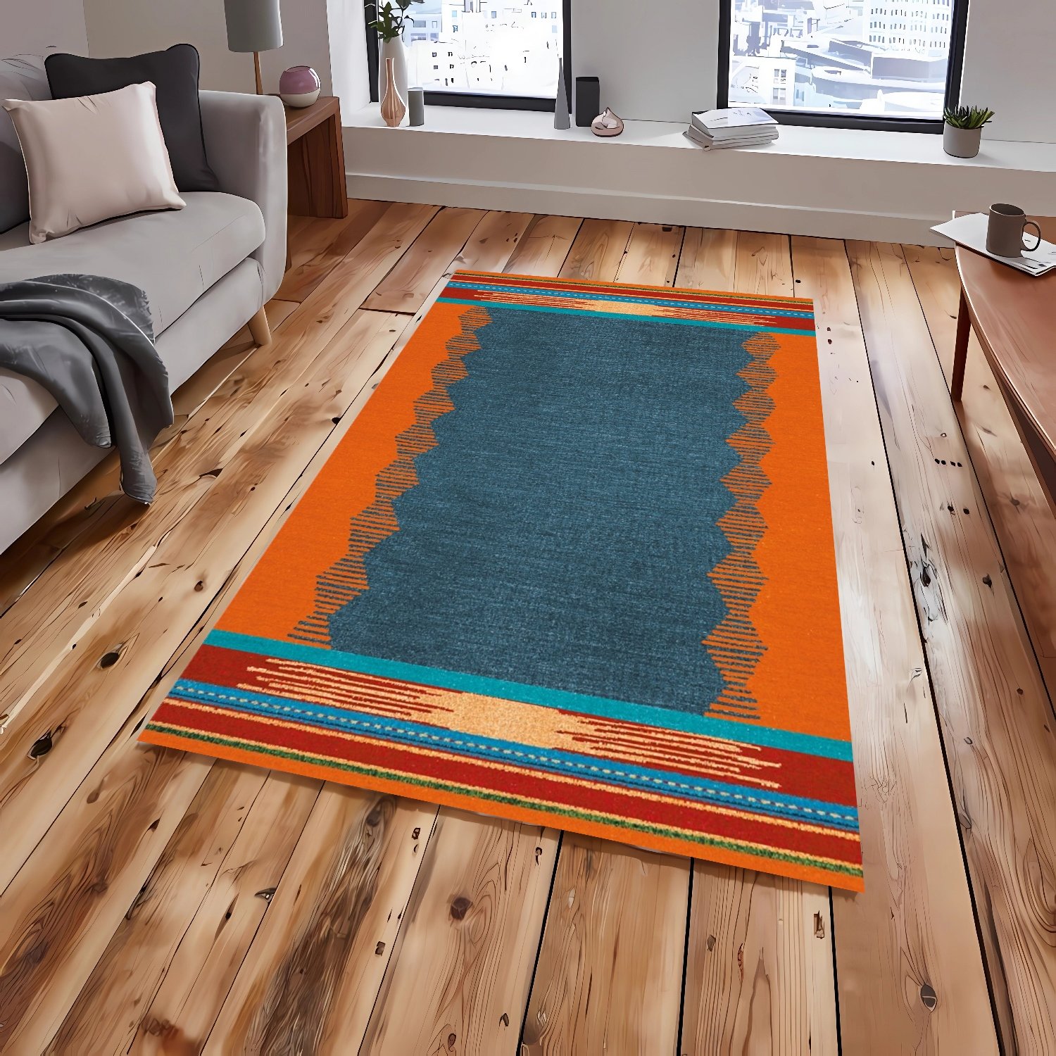 Simetrik Şekilli Modern Halı PTLN 02326(01)