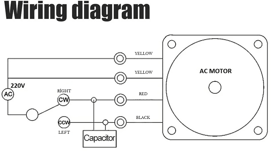 RodMo 220V AC, 10 RPM Motor