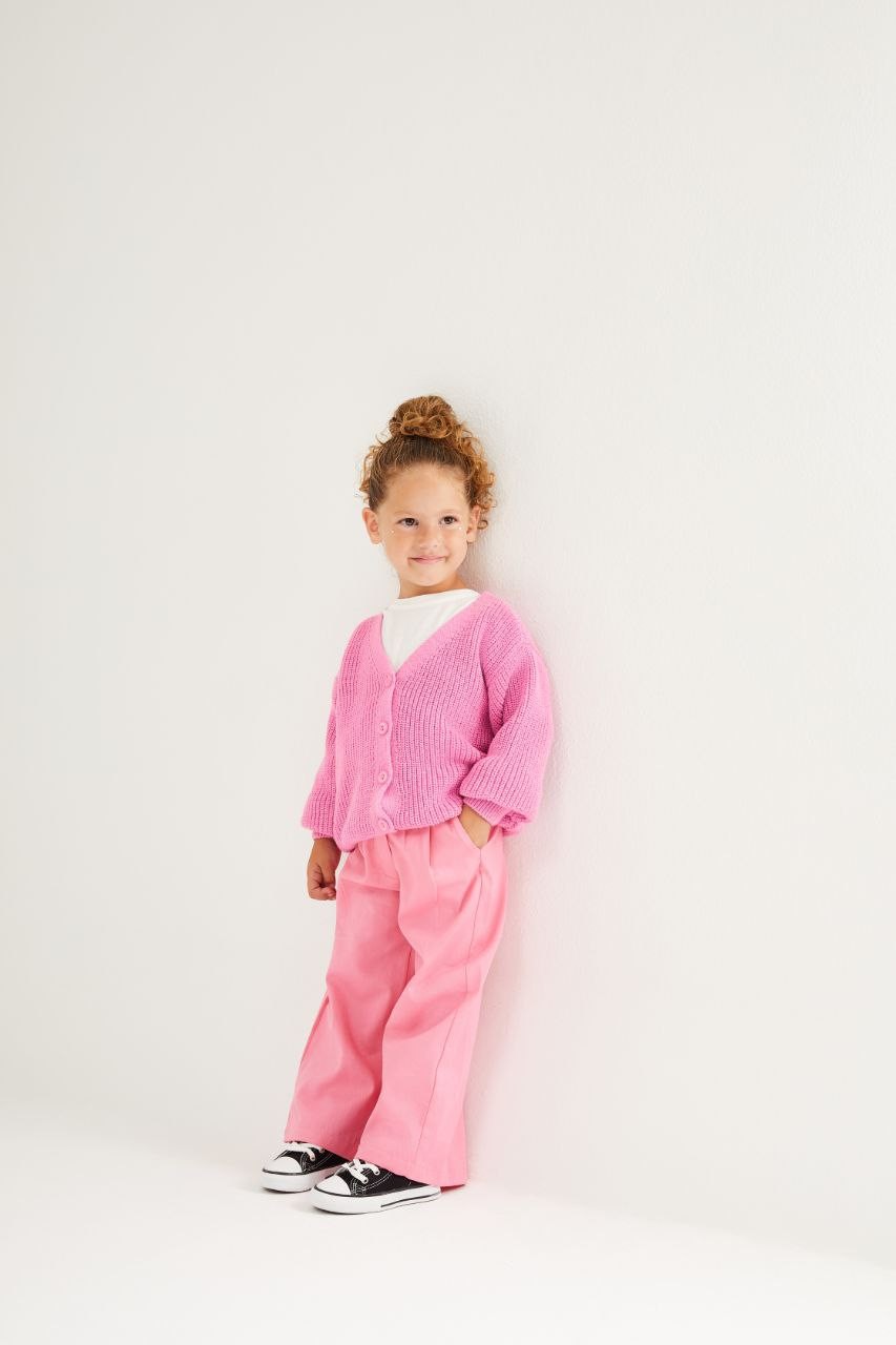 VİNTAGE PEMBE GABARDİN PANTOLON HIRKA TAKIM