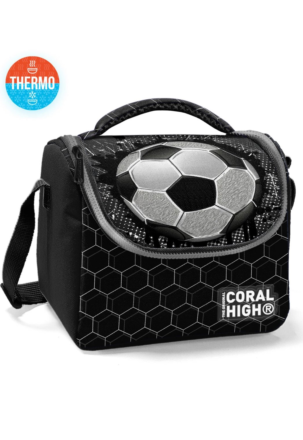 CORAL HİGH FUTBOL DESENLİ 3'LÜ OKUL ÇANTA SETİ