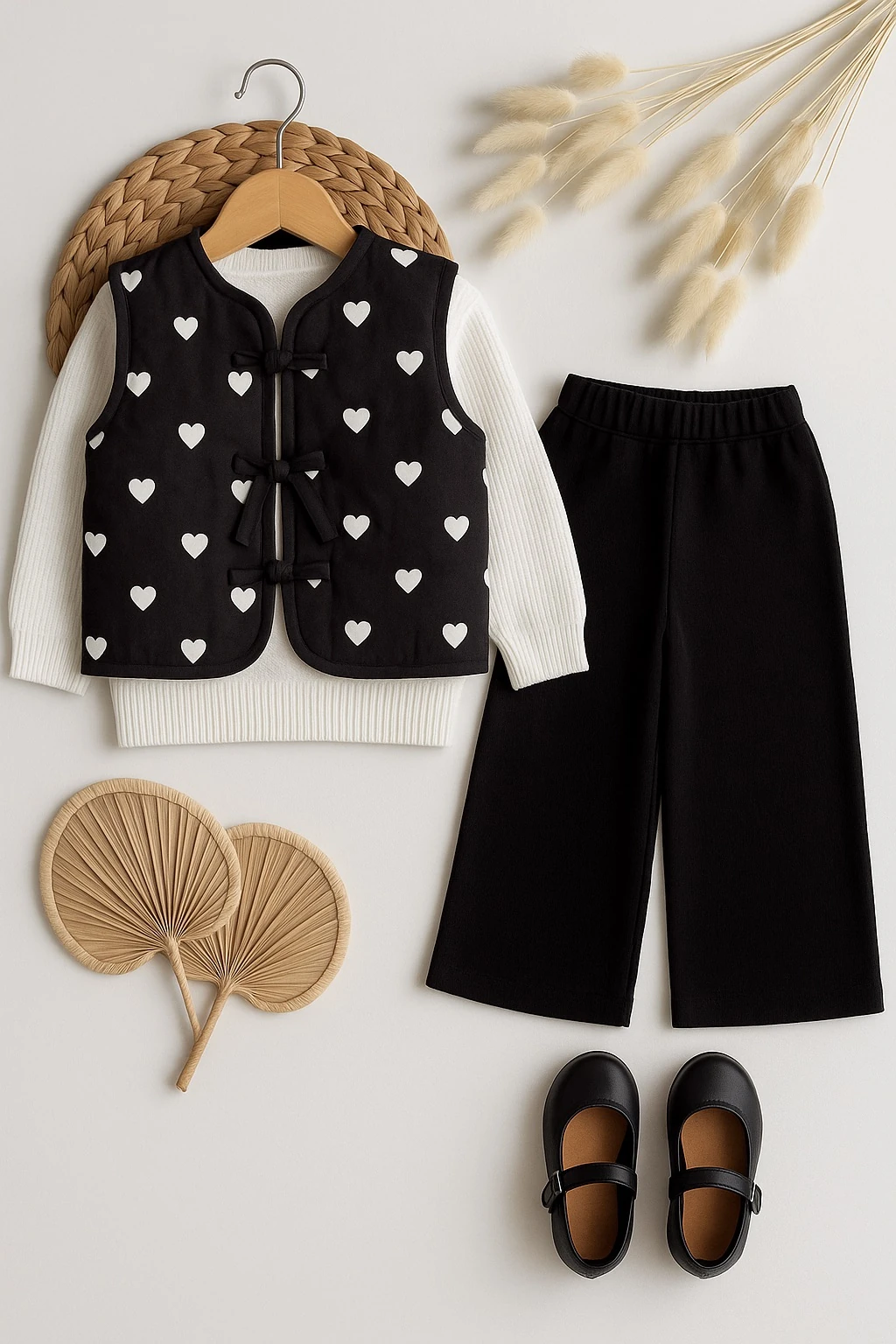 Kalp Detaylı 3’lü Takım