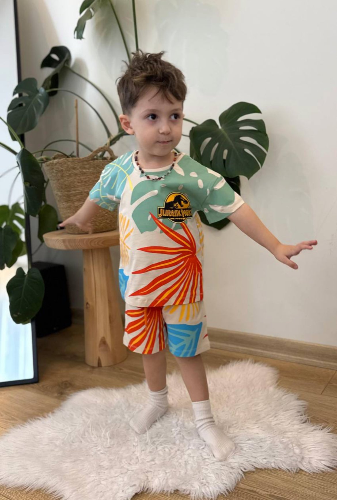 JURASIC PARK BASKILI ŞORTLU TAKIM