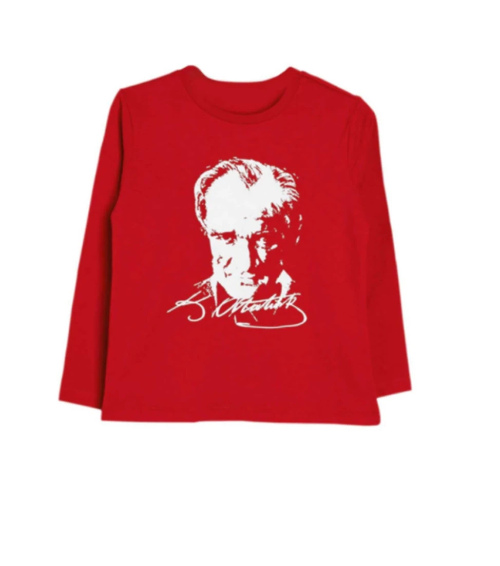 ATATÜRK BASKILI UZUN KOLLU TSHİRT