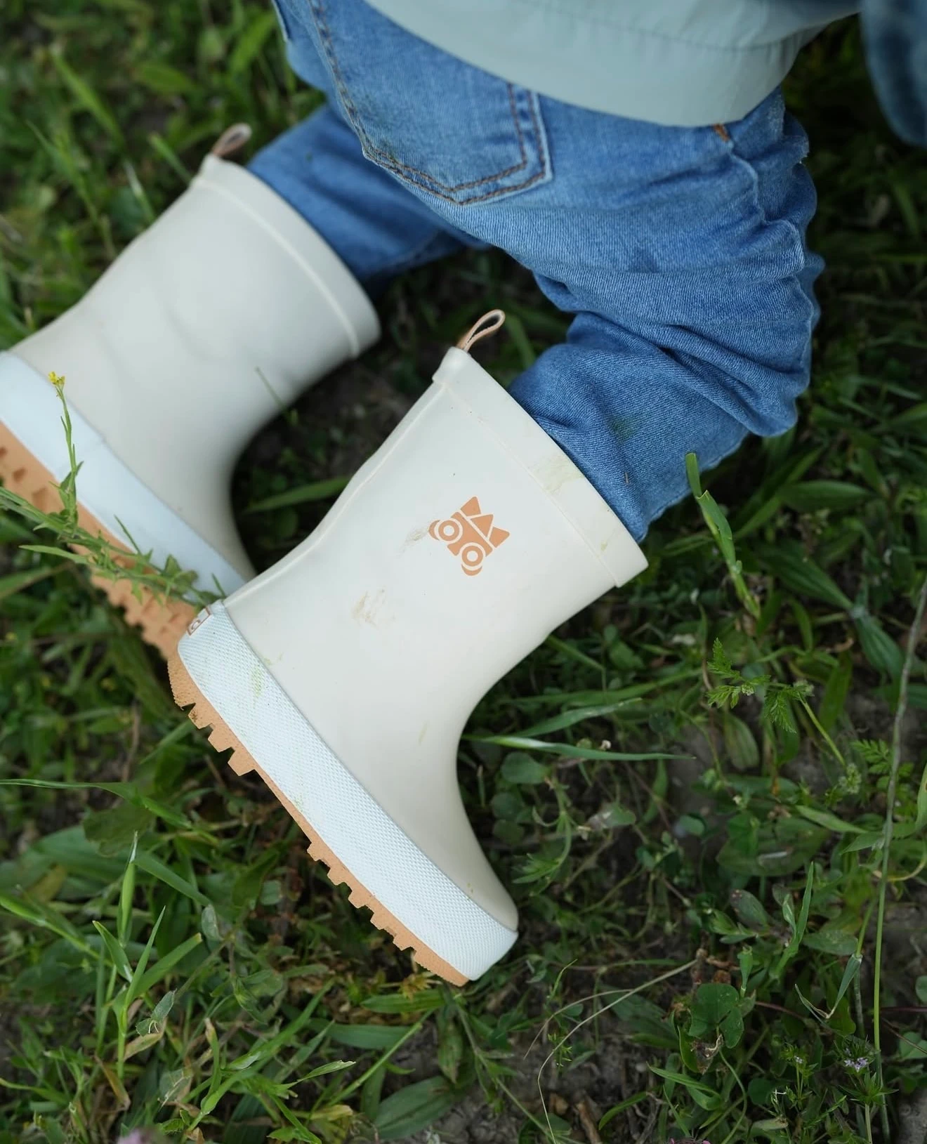 Tilaloc Su Geçirmez Organik Yağmur Botu - Krem