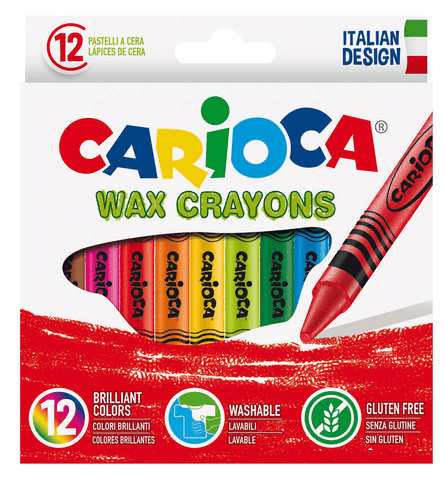 CARİOCA WAX YIKANABİLİR PASTEL BOYA KALEMİ 12'Lİ