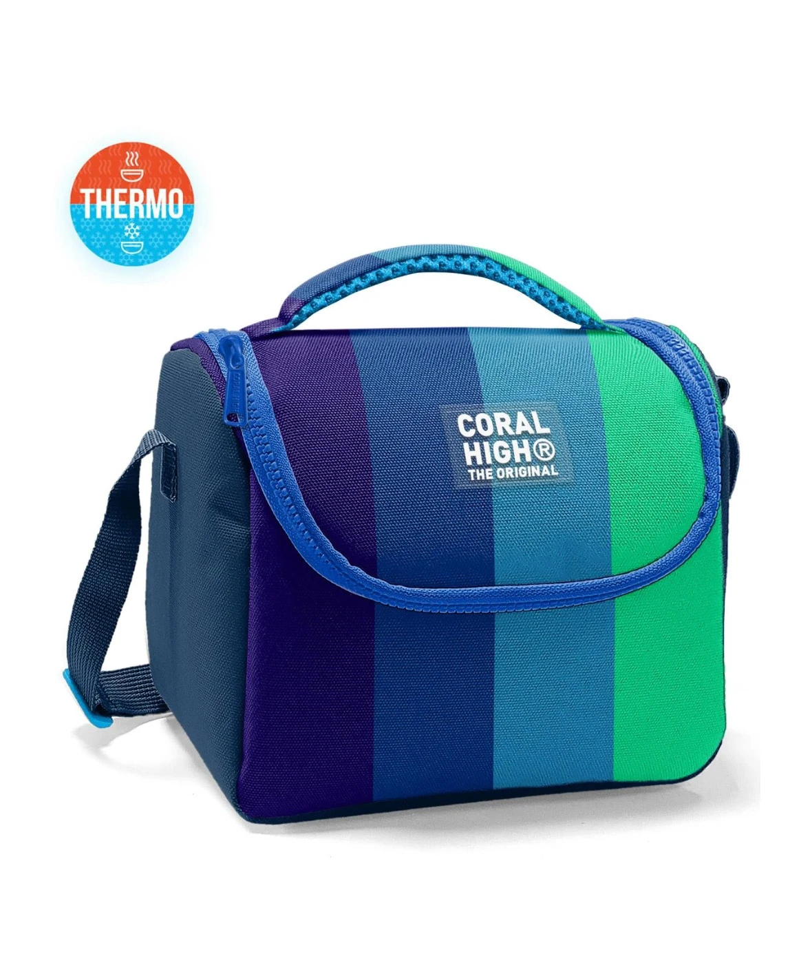 Coral High Mavi Çizgili 3’lü Okul Çanta Seti