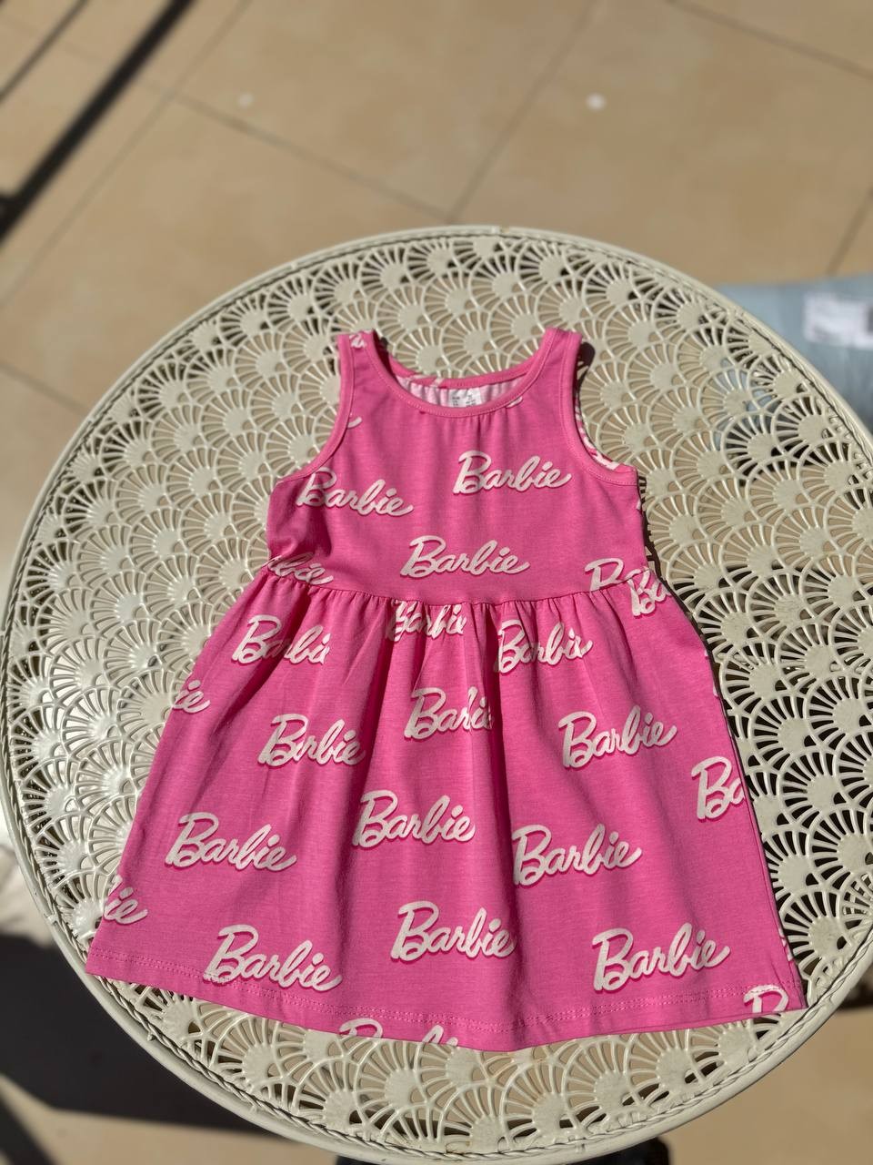 BARBİE PAMUK KUMAŞ ELBİSE