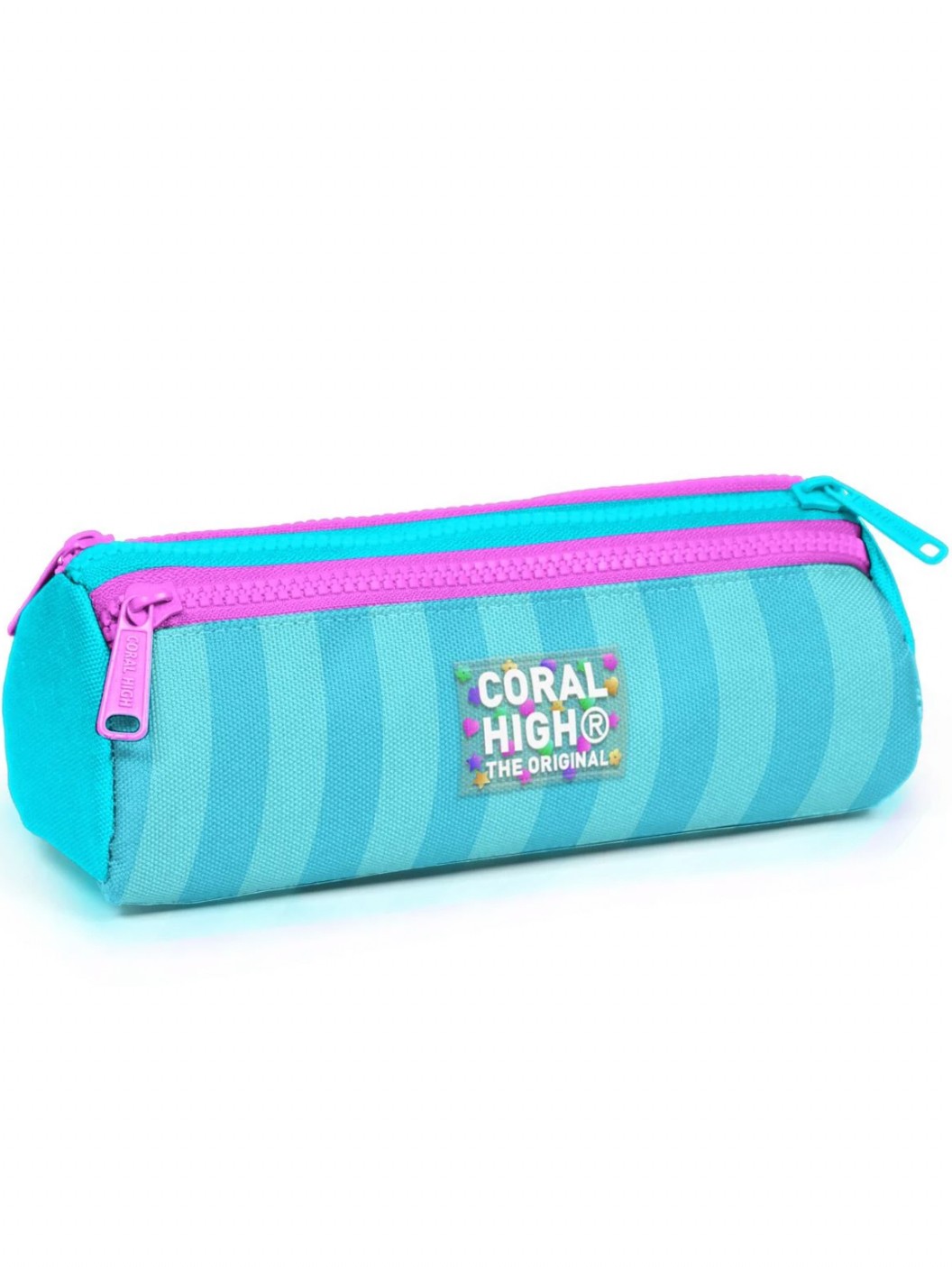 CORAL HİGH TURKUAZ PEMBE ÇİZGİLİ 3'LÜ OKUL ÇANTA SETİ