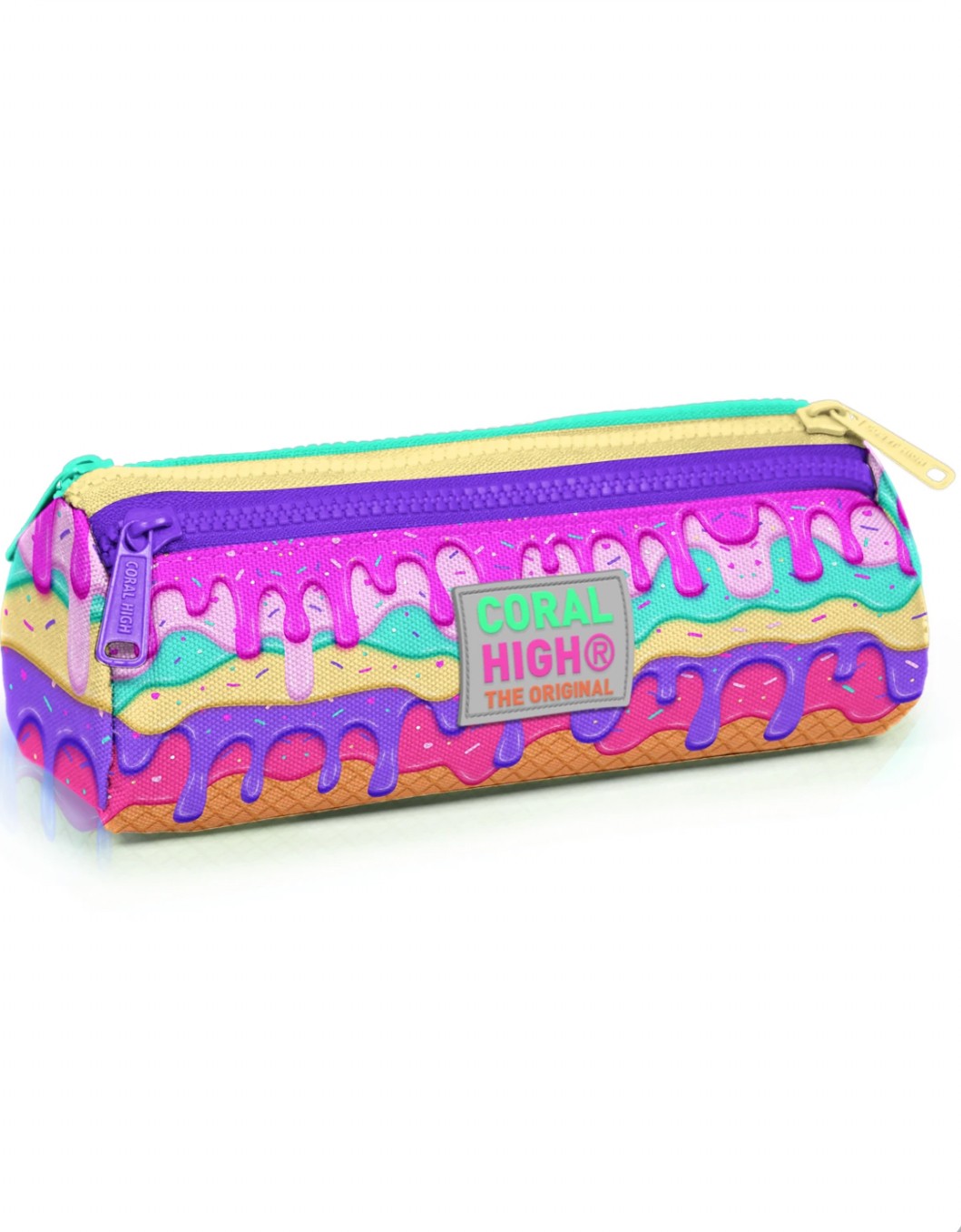 CORAL HİGH PEMBE DONDURMA DESENLİ 3'LÜ OKUL ÇANTA SETİ