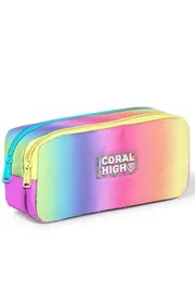 CORAL HİGH RENK ÇİZGİLİ 3'LÜ OKUL ÇANTA SETİ