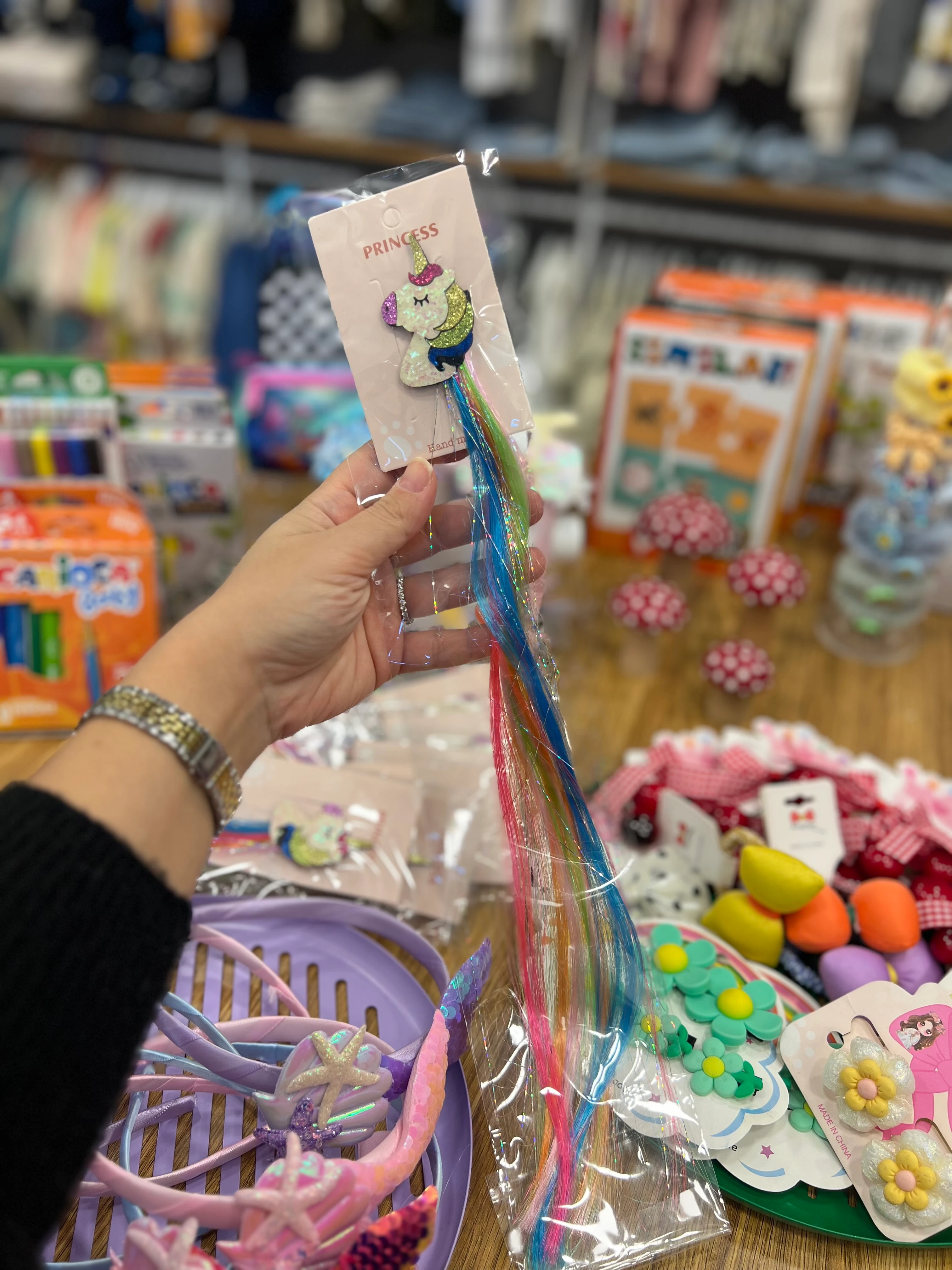Unicorn Saçlı Pens Toka