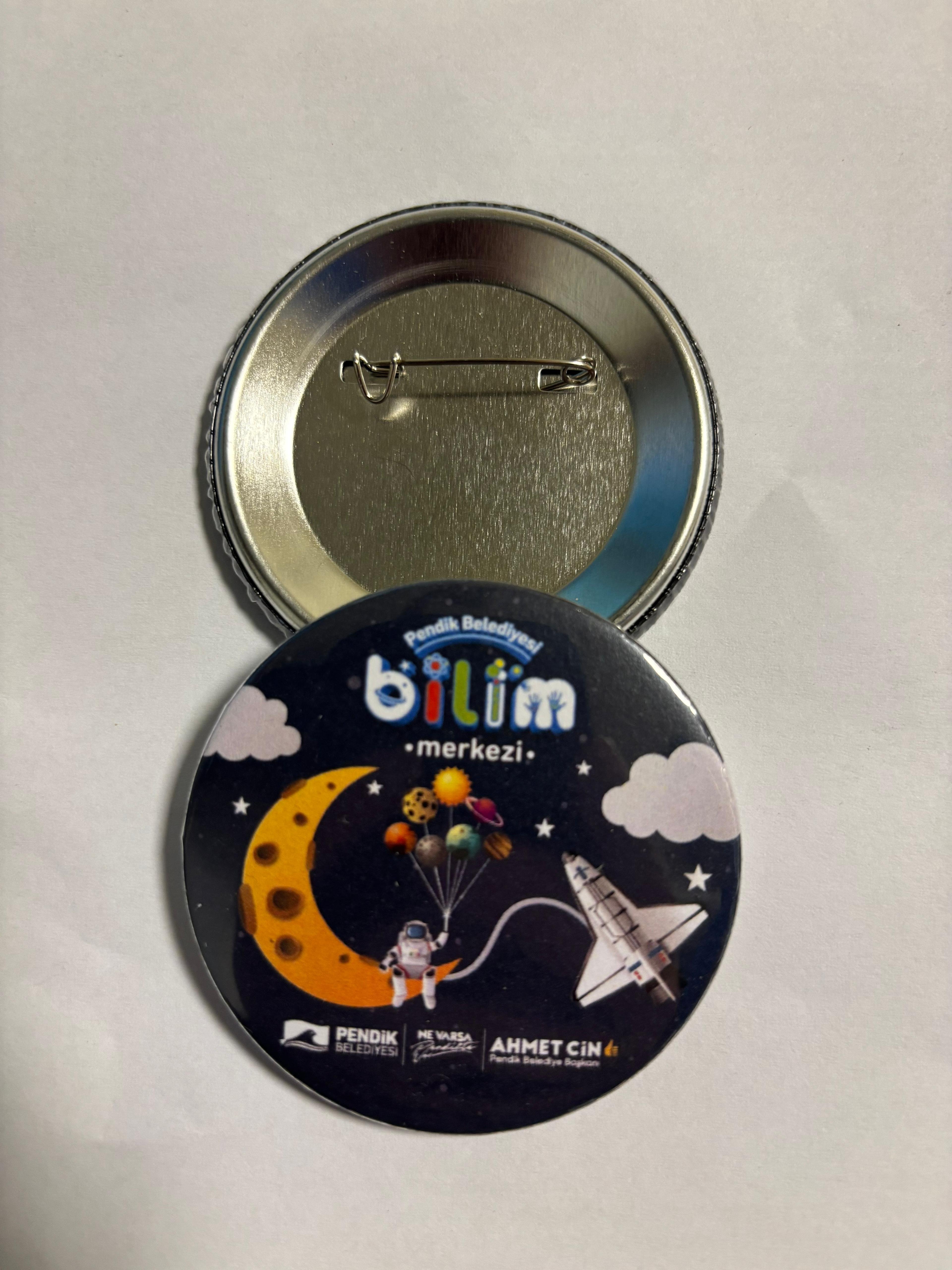 Buton Rozet 58mm 12.456 Adetli Paket