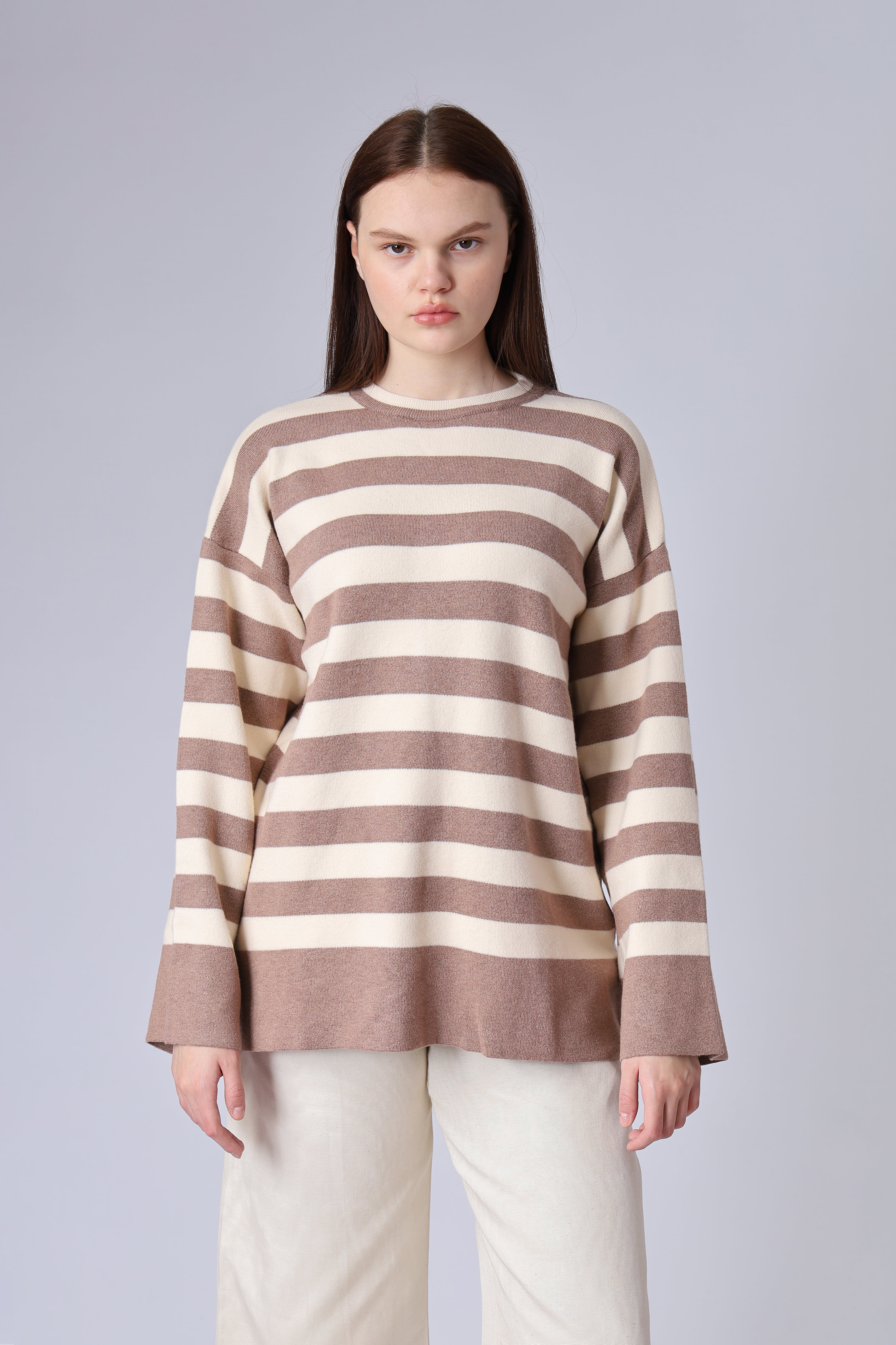 ÇİZGİLİ TRİKO KAZAK