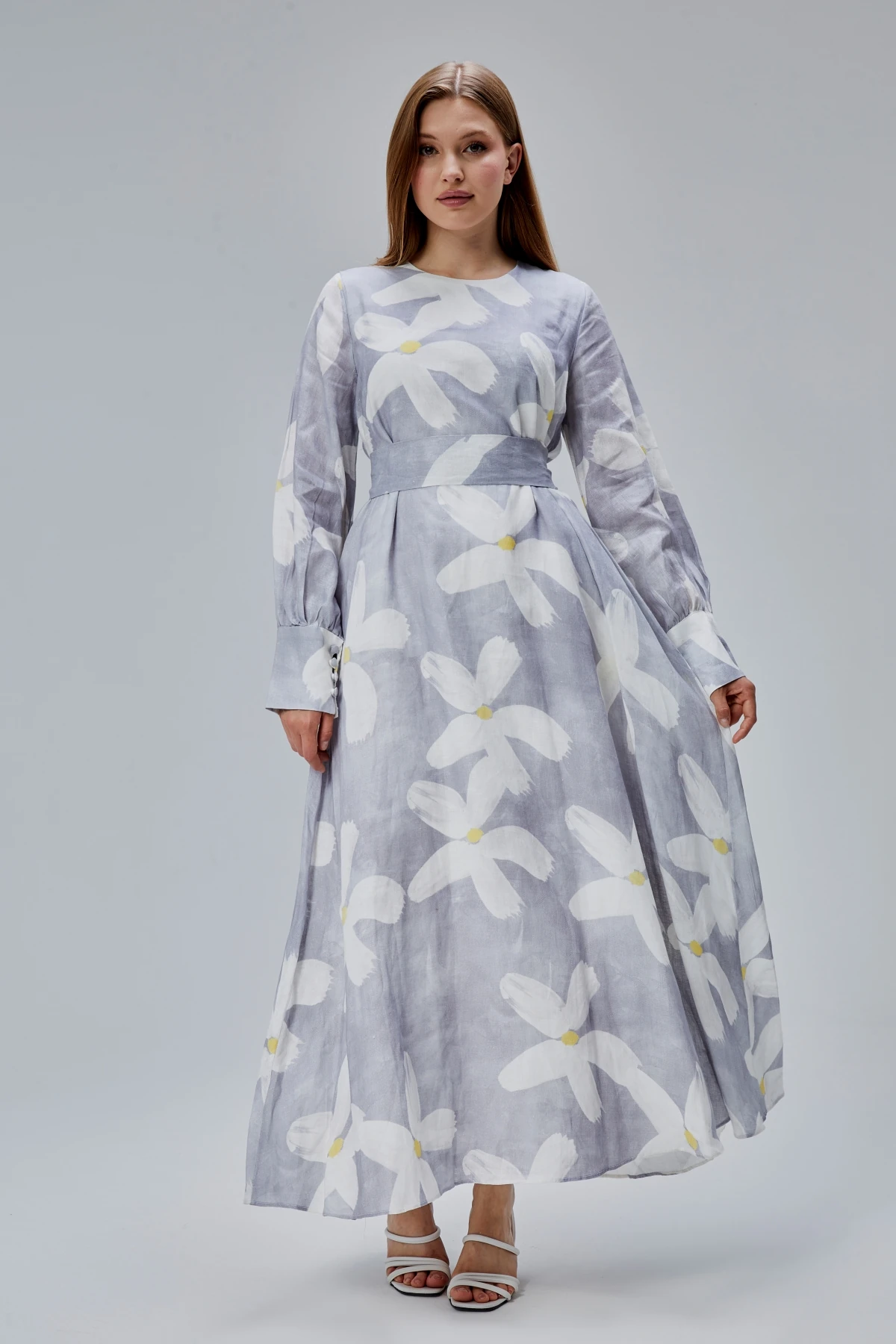 PAPATYA KETEN ELBİSE