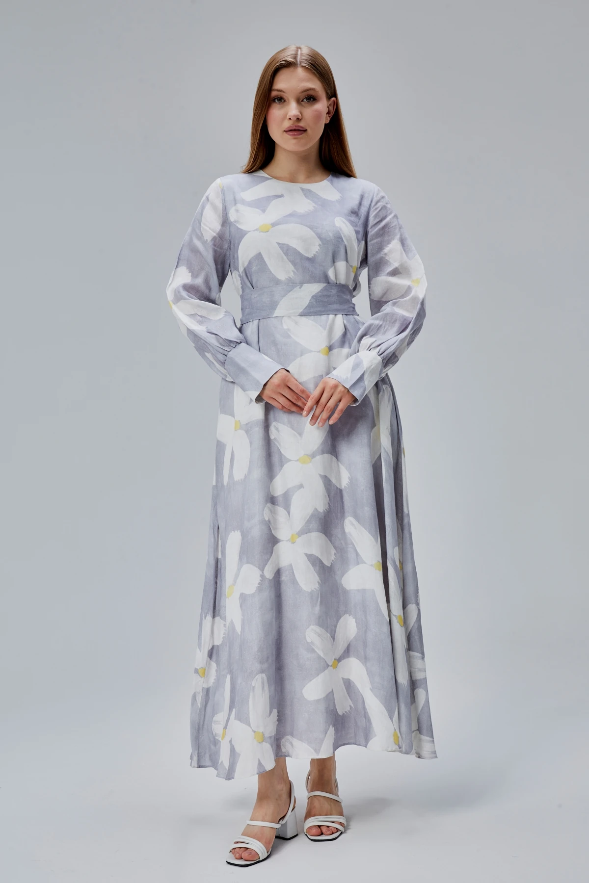 PAPATYA KETEN ELBİSE