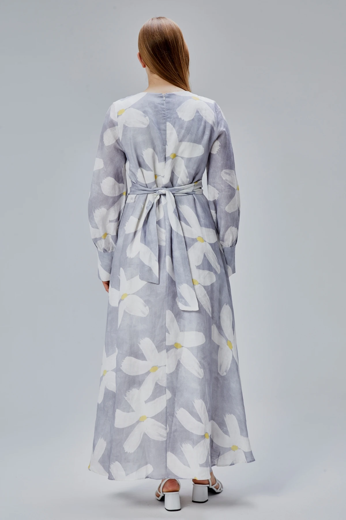 PAPATYA KETEN ELBİSE