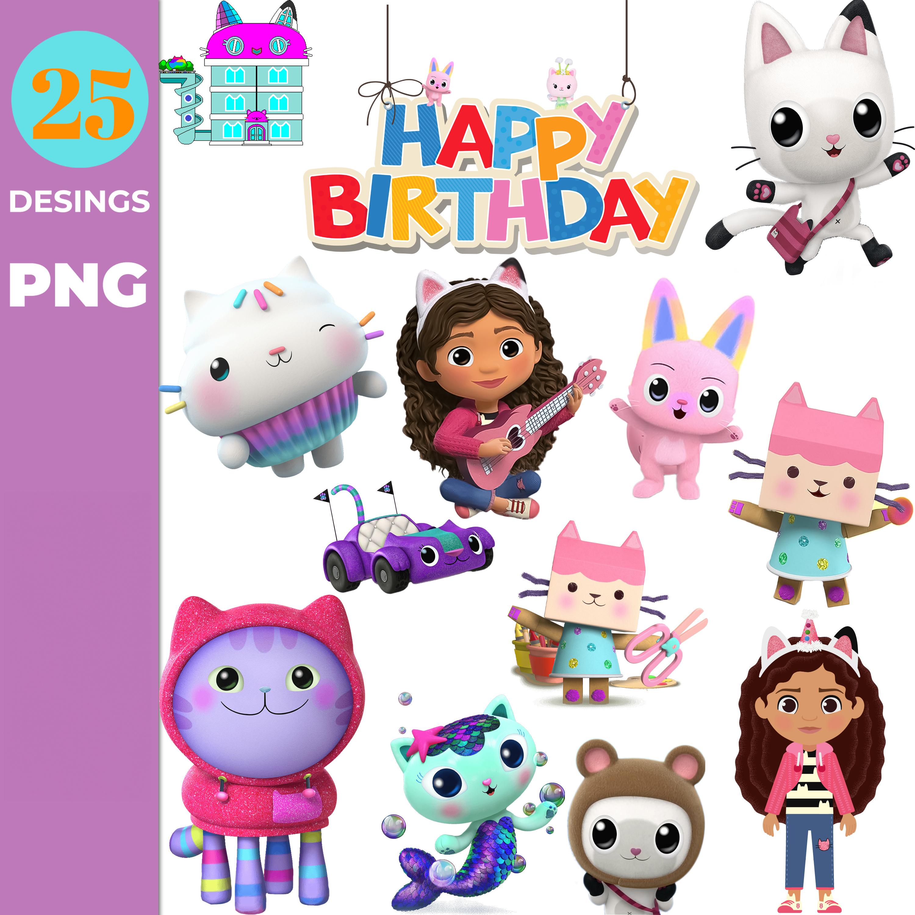 Gabby's Dollhouse Cliparts - Gabby's Dollhouse Birthday PNG