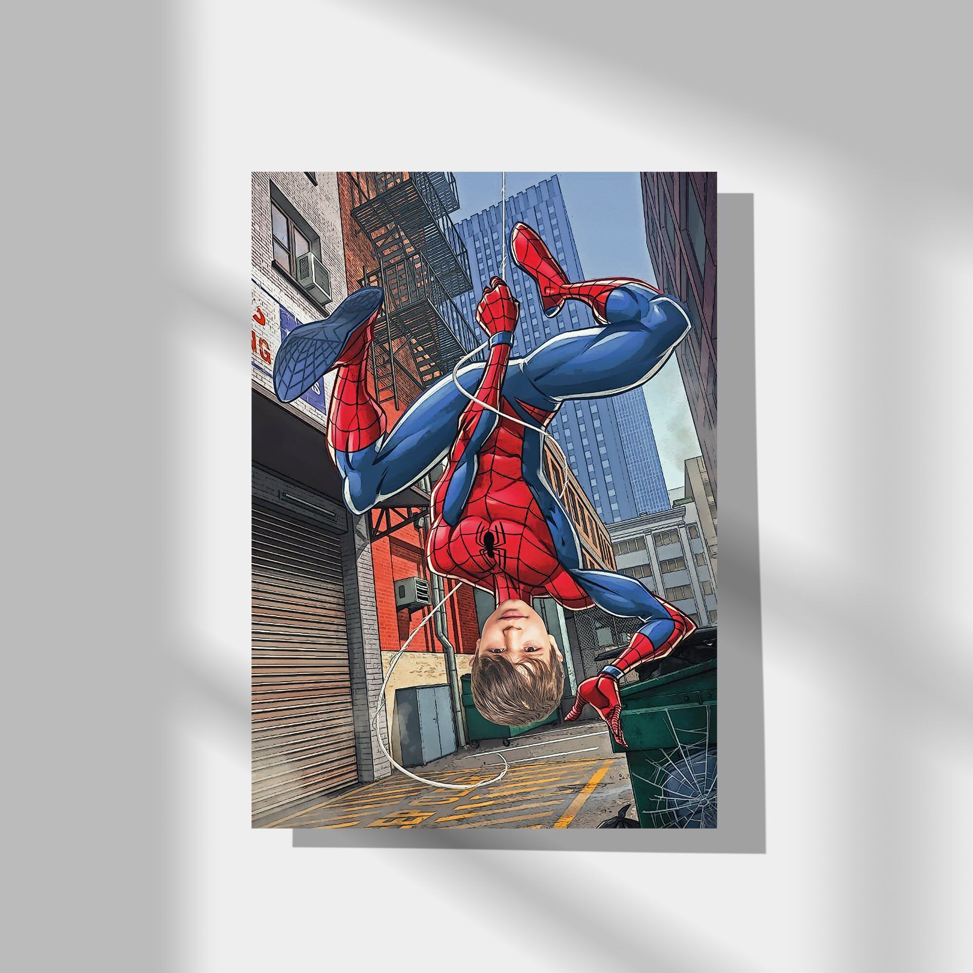 Spider-Man Personalized Portrait, Get Your Own Spiderman Portrait from your photo, Digital File Only