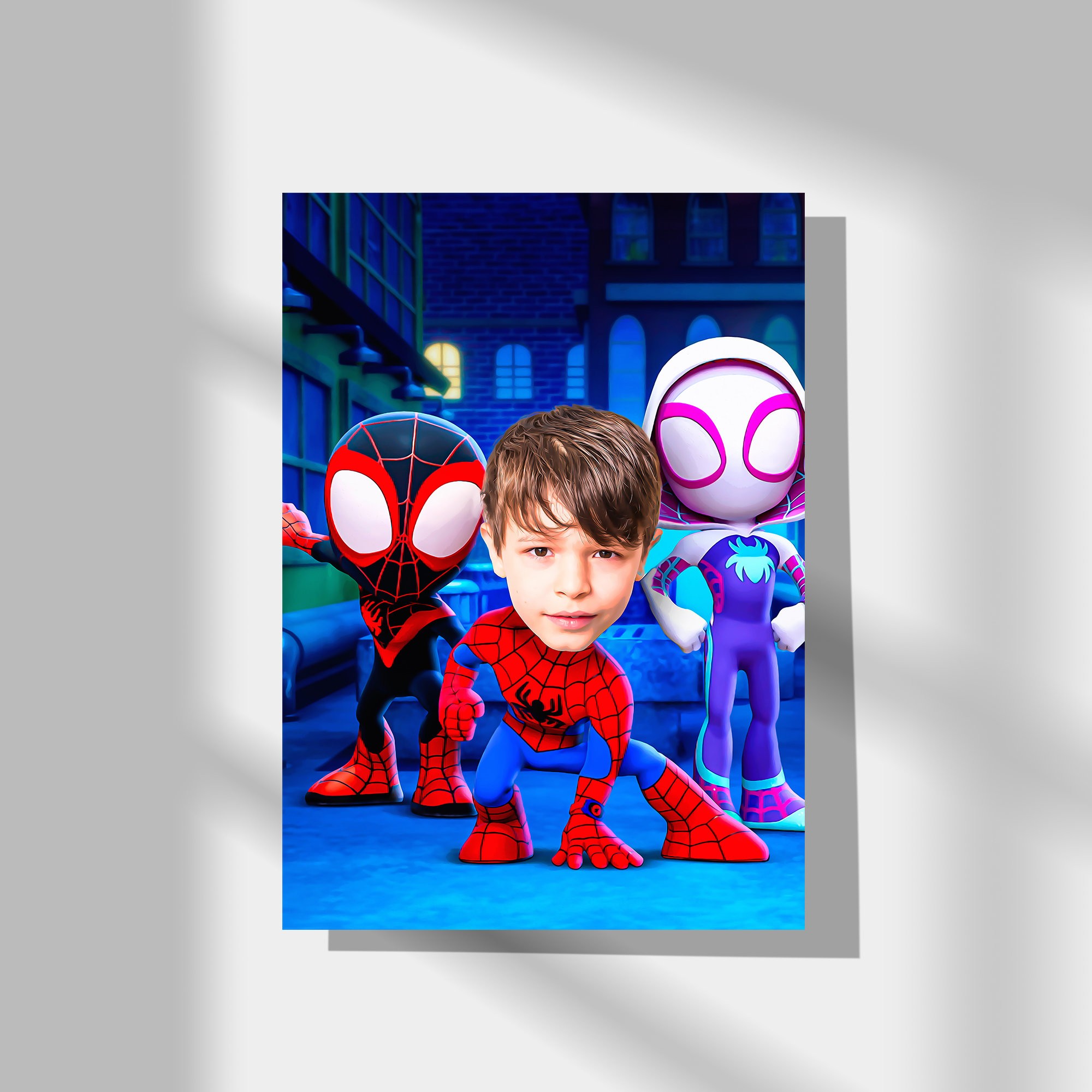 Spidey Personalized Portrait, Get Your Own Superhero Spidey Portrait from your photo,Digital File Only