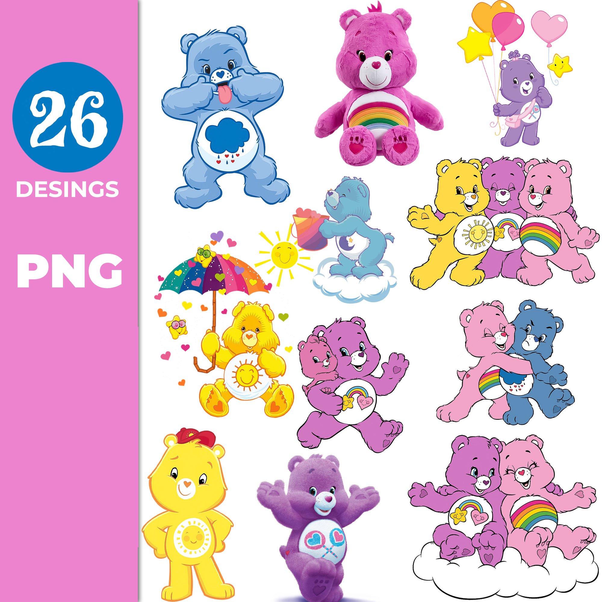 Care Bears Cliparts - Care Bears Birthday PNG