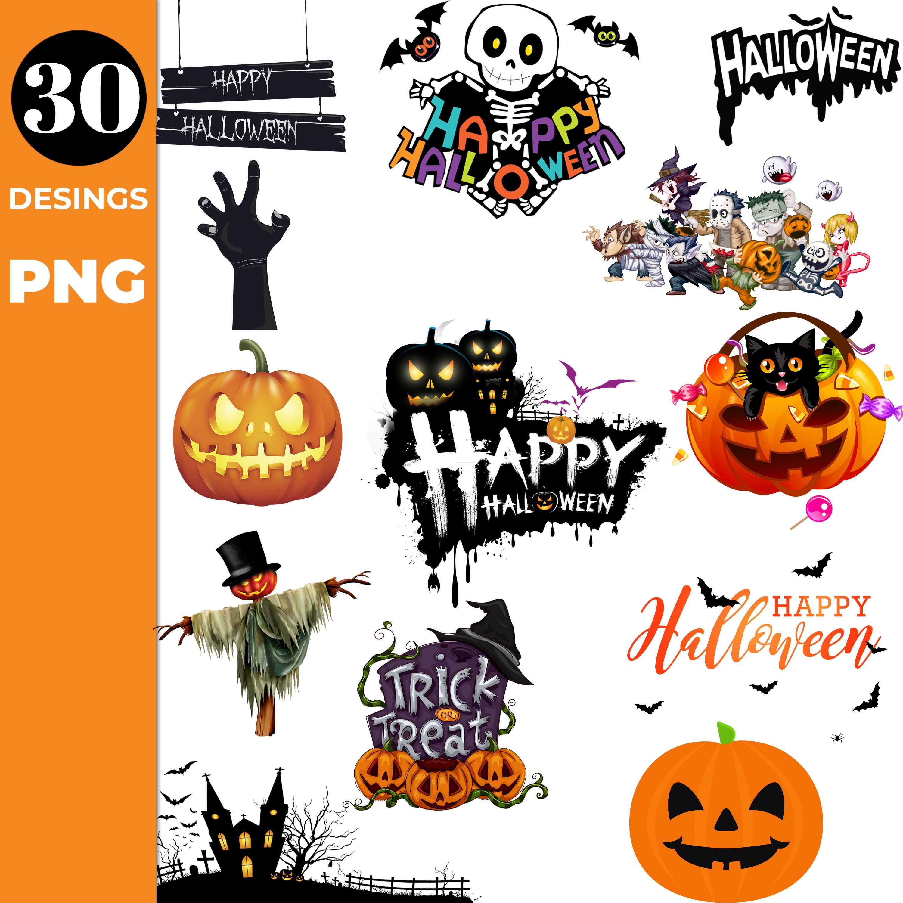 Halloween Cliparts - Halloween Birthday PNG