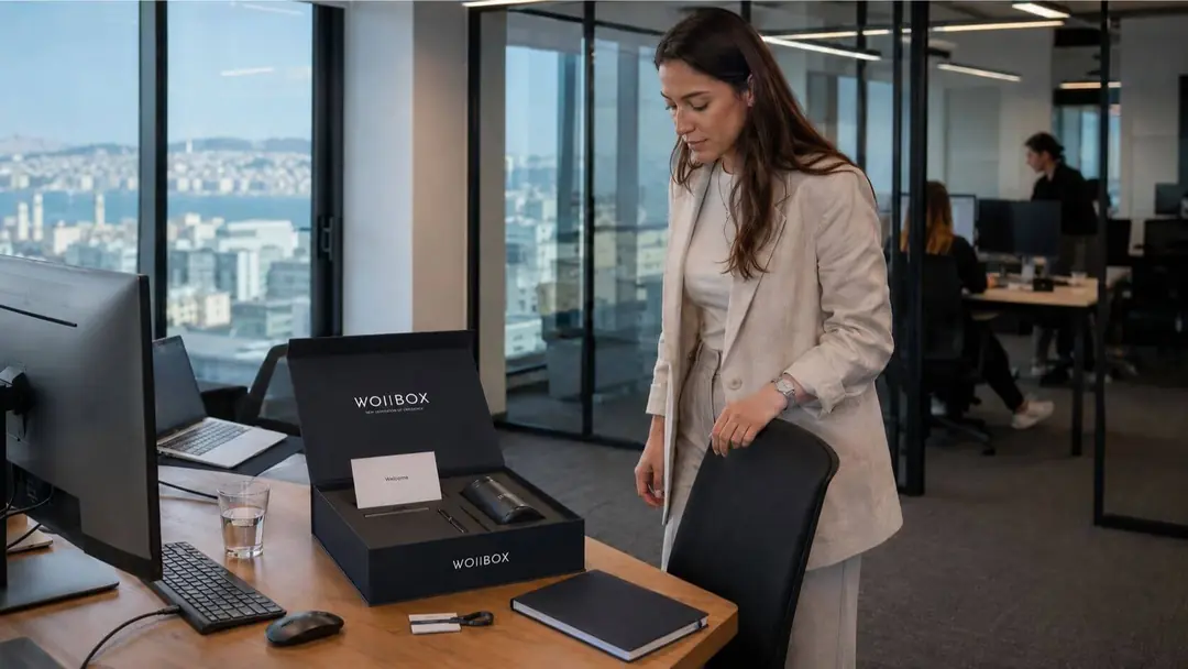 Woibox çalışan deneyimi ve karşılama kiti sunumu