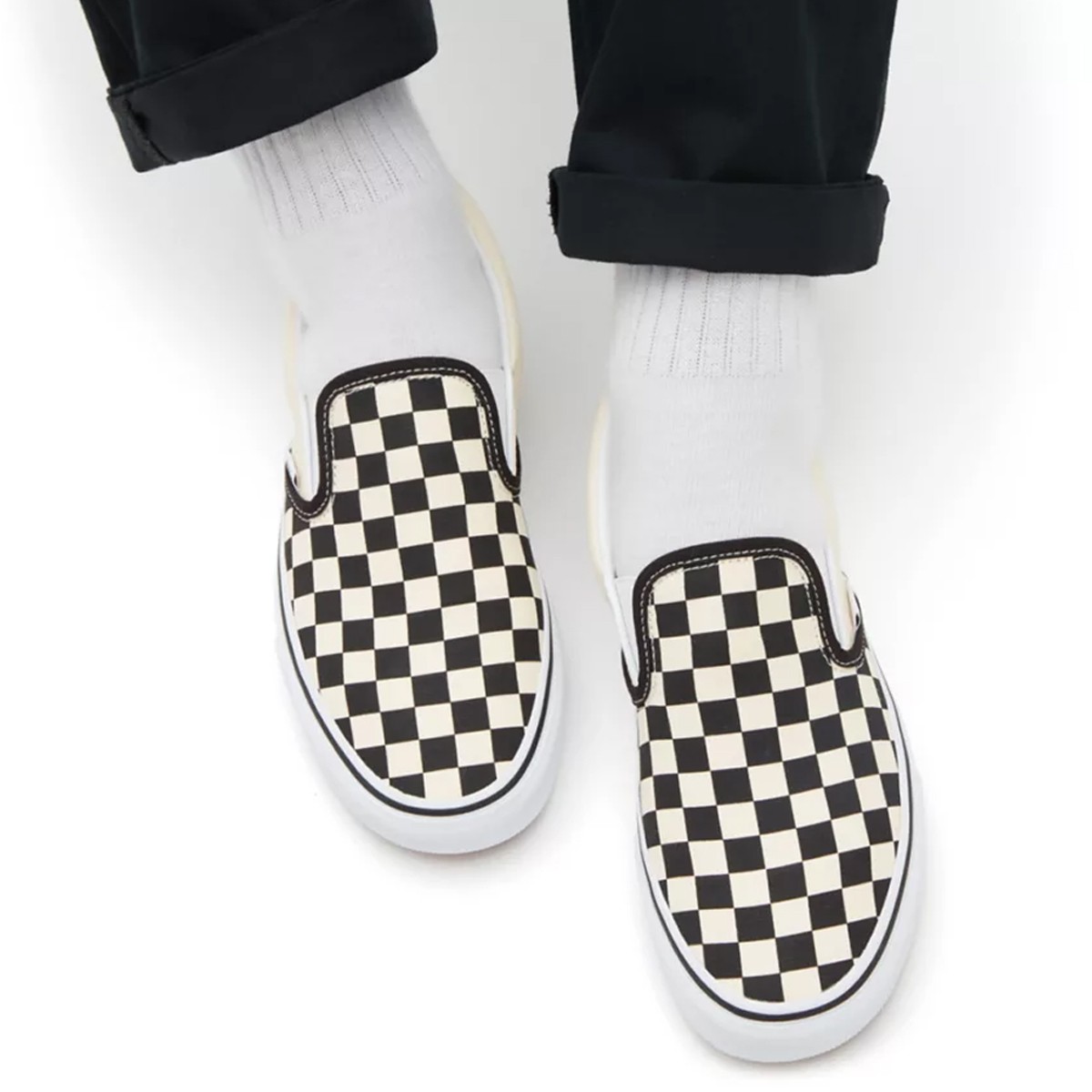 Vans Checkerboard Classic Slip-On Unisex Ayakkabı VN000EYEBWW1