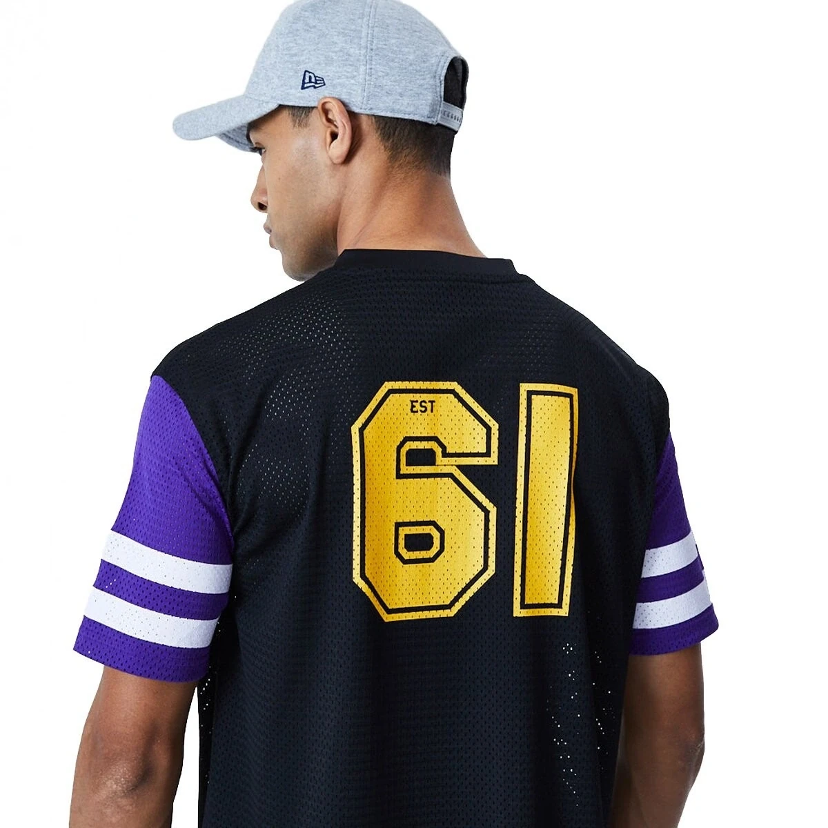 New Era NFL Minnesota Vikings Contrast Sleeve Oversized T-Shirt 12195347