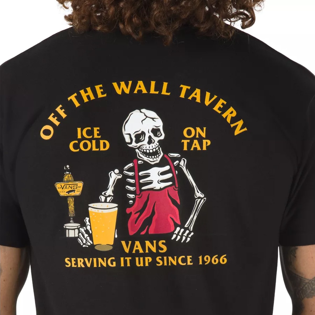 Vans Off The Wall Tavern Black T-Shirt VN0A5KCRBLK1