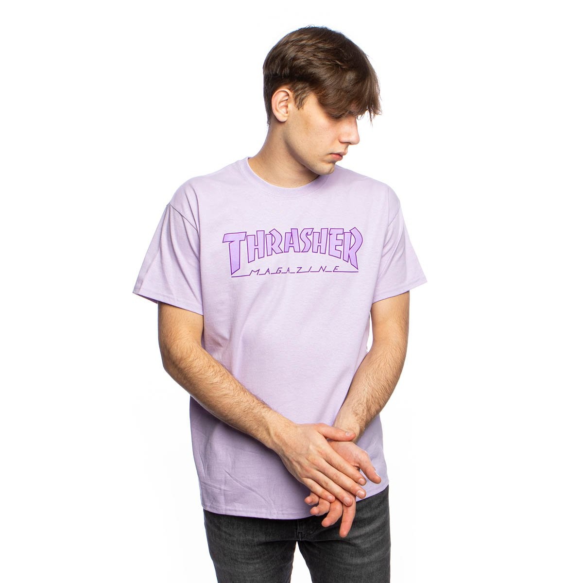 Thrasher Outlined Orchid T-Shirt 144877