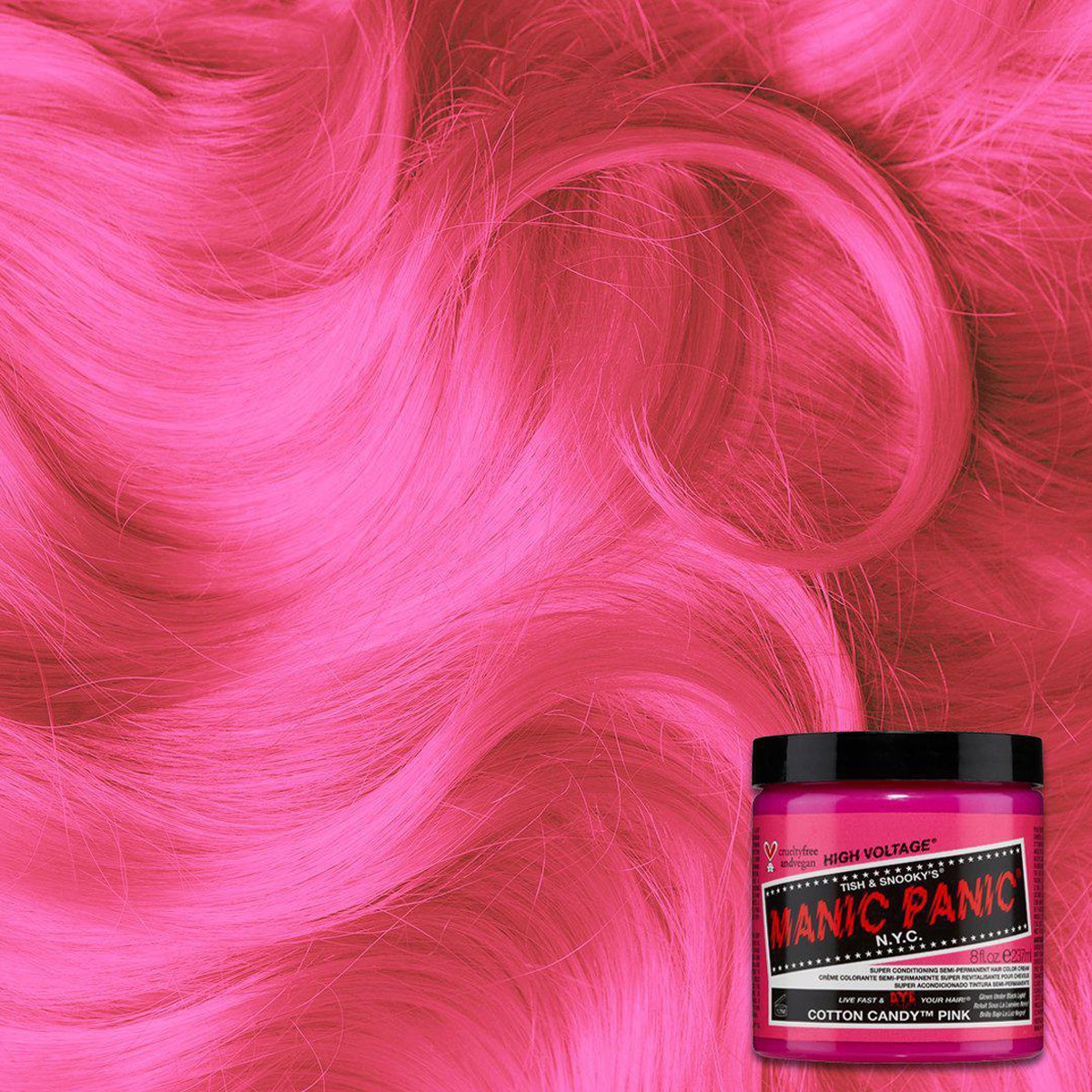 Manic Panic Cotton Candy Pink Saç Boyası HCR-11004