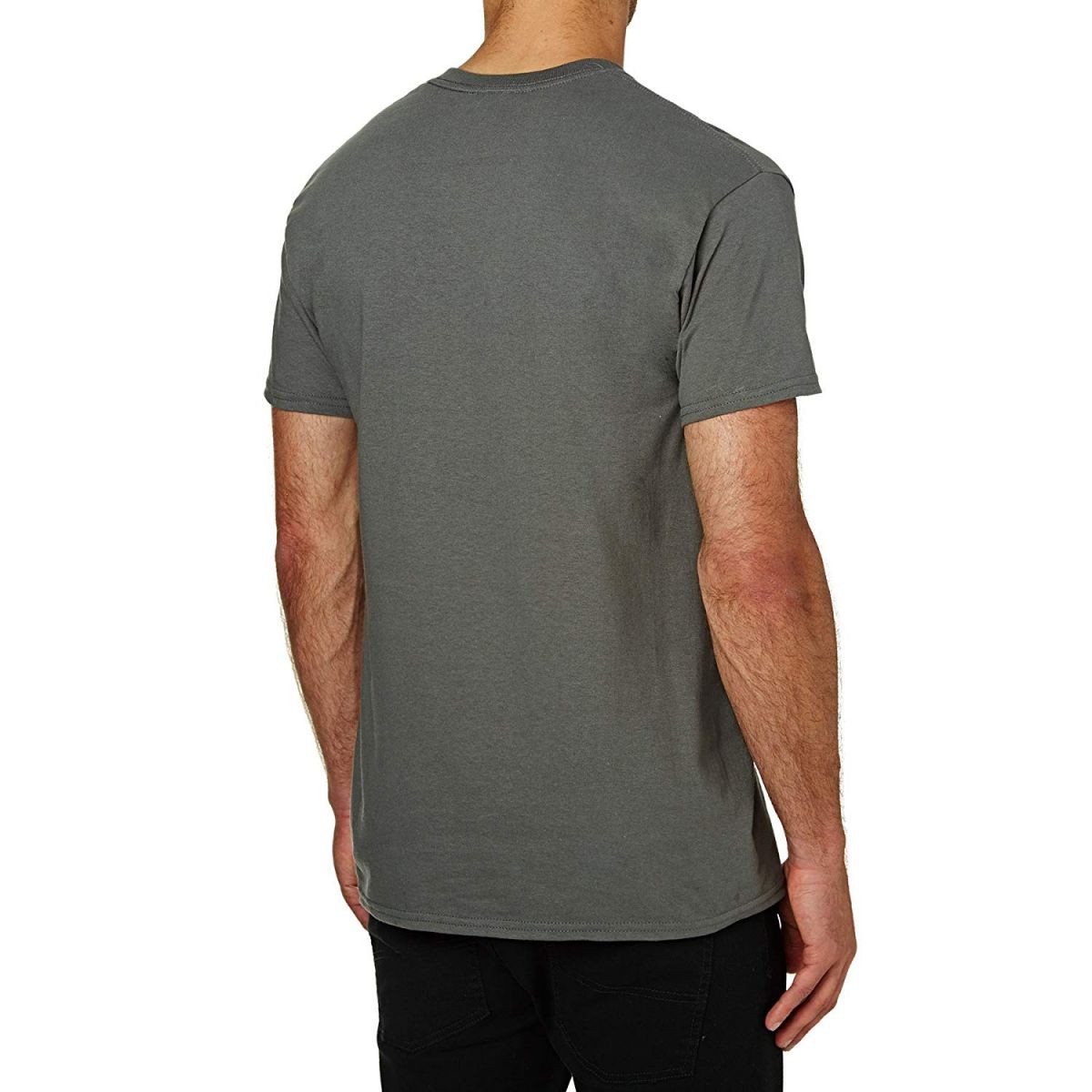 Thrasher Flame Logo Charcoal Gray T-Shirt 110102