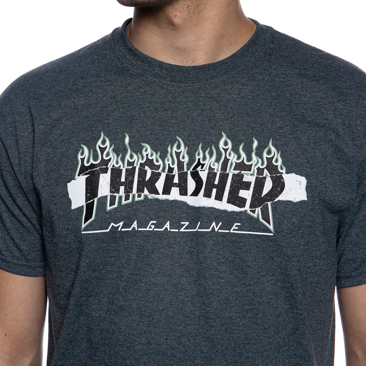Thrasher Ripped Dark Heather T-Shirt 144667