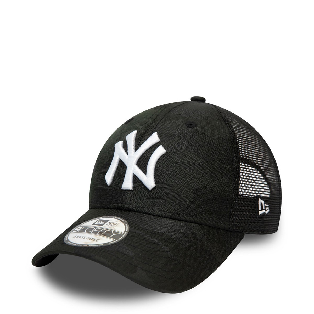 New Era New York Yankees Camo Black 9FORTY Trucker Şapka 60141706