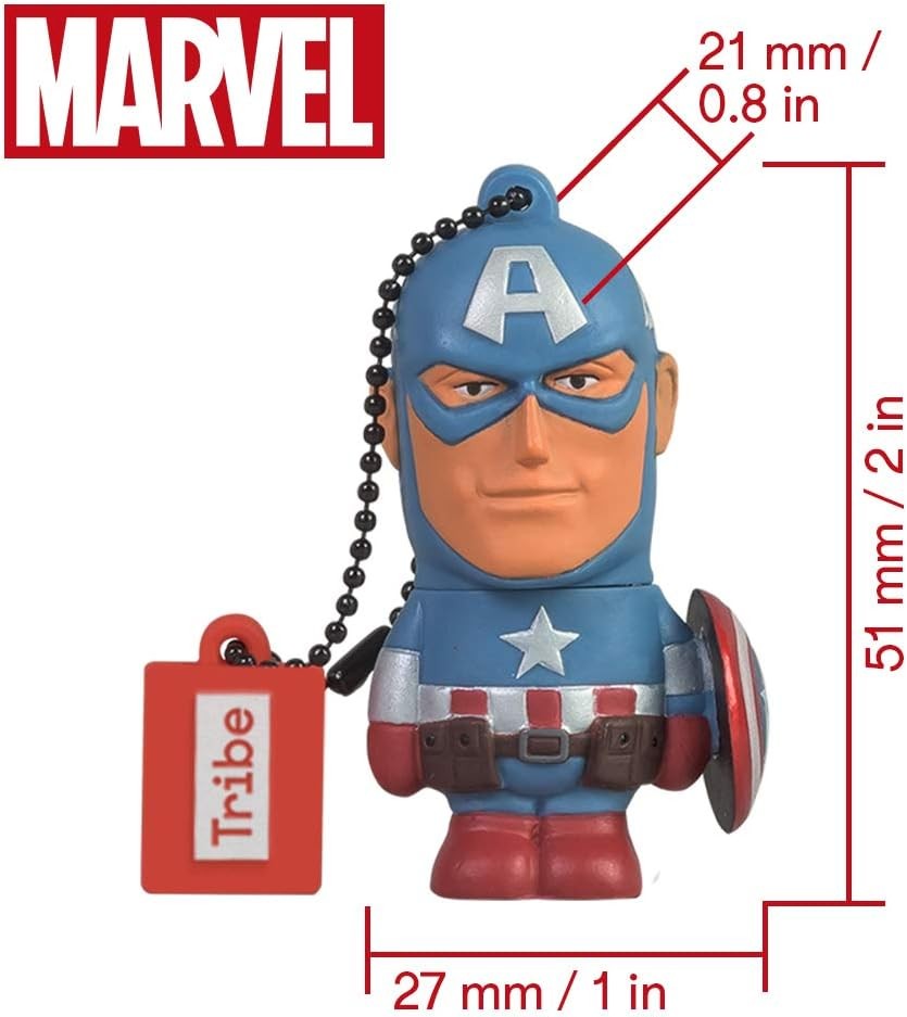 Tribe Disney Marvel Avengers Captain America USB bellek 16GB 2.0