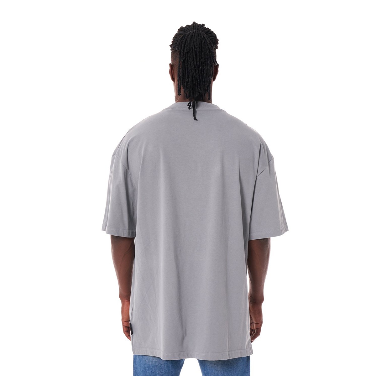 Ghetto Off Limits Burning Man Grey Oversize T-Shirt TS-20007