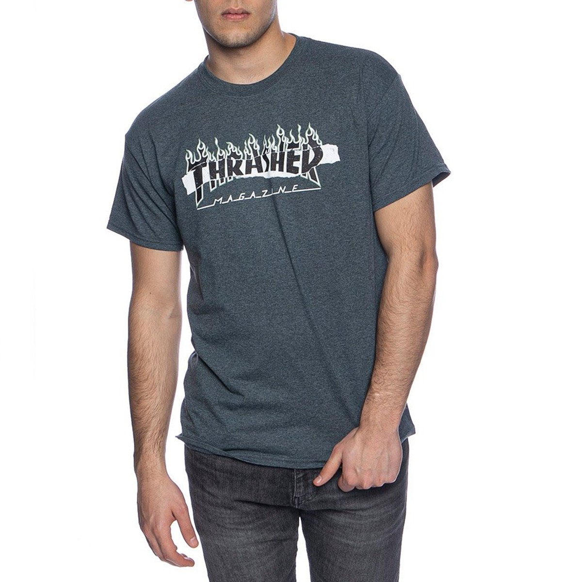 Thrasher Ripped Dark Heather T-Shirt 144667
