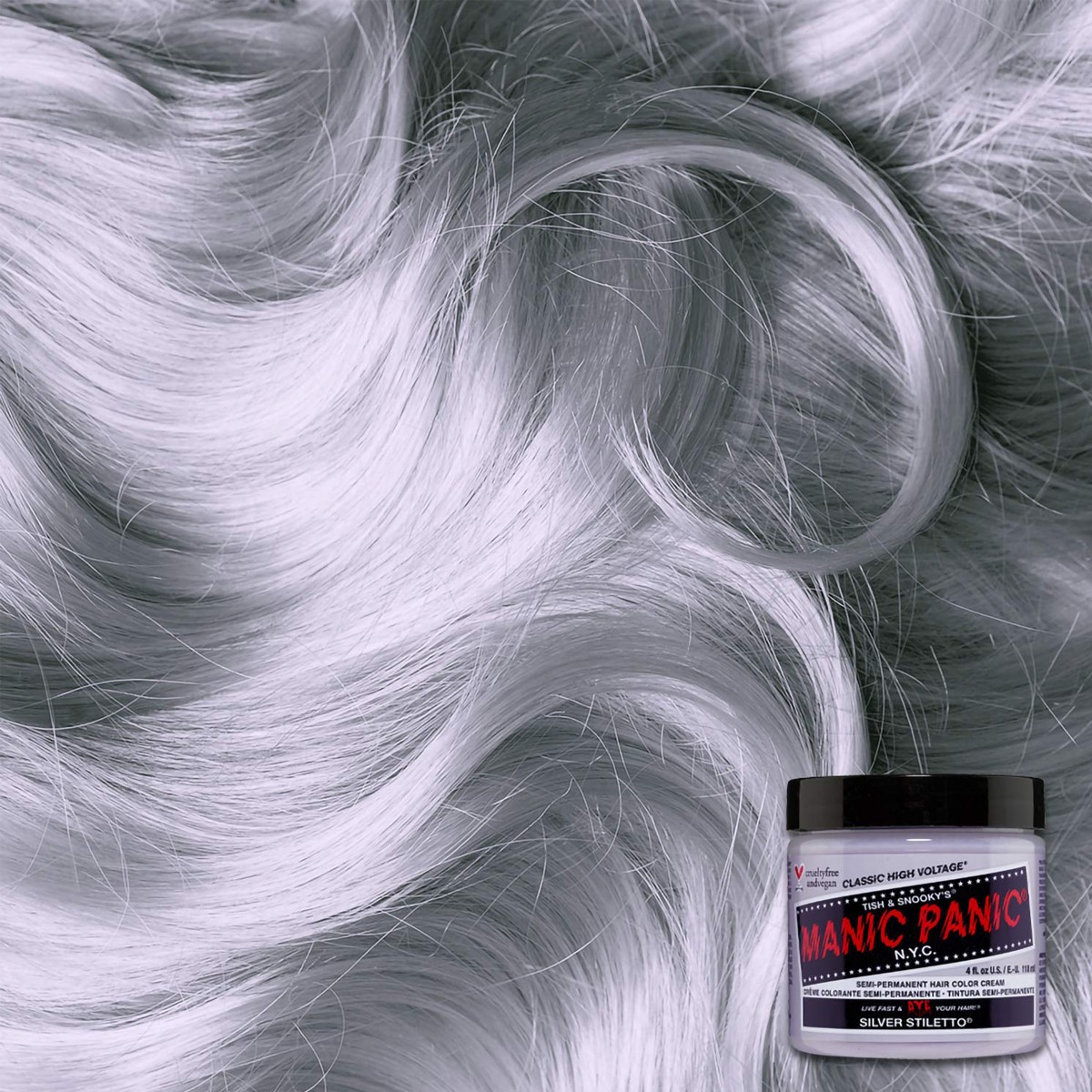 Manic Panic Silver Stiletto Saç Boyası HCR-11006