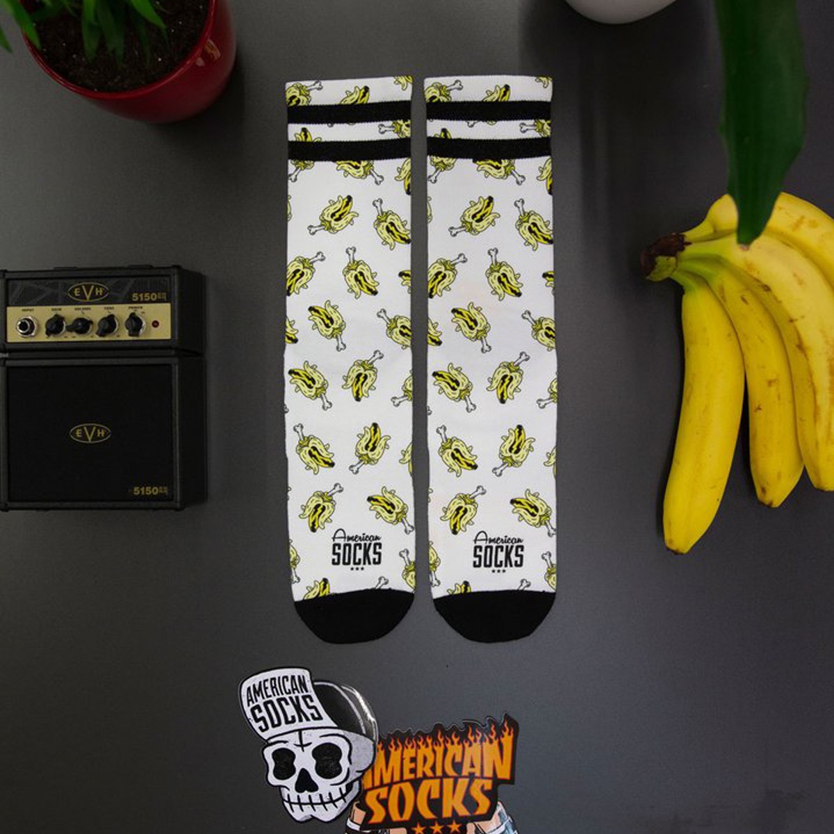 American Socks Freak Banana Signature Mid High Çorap AS047