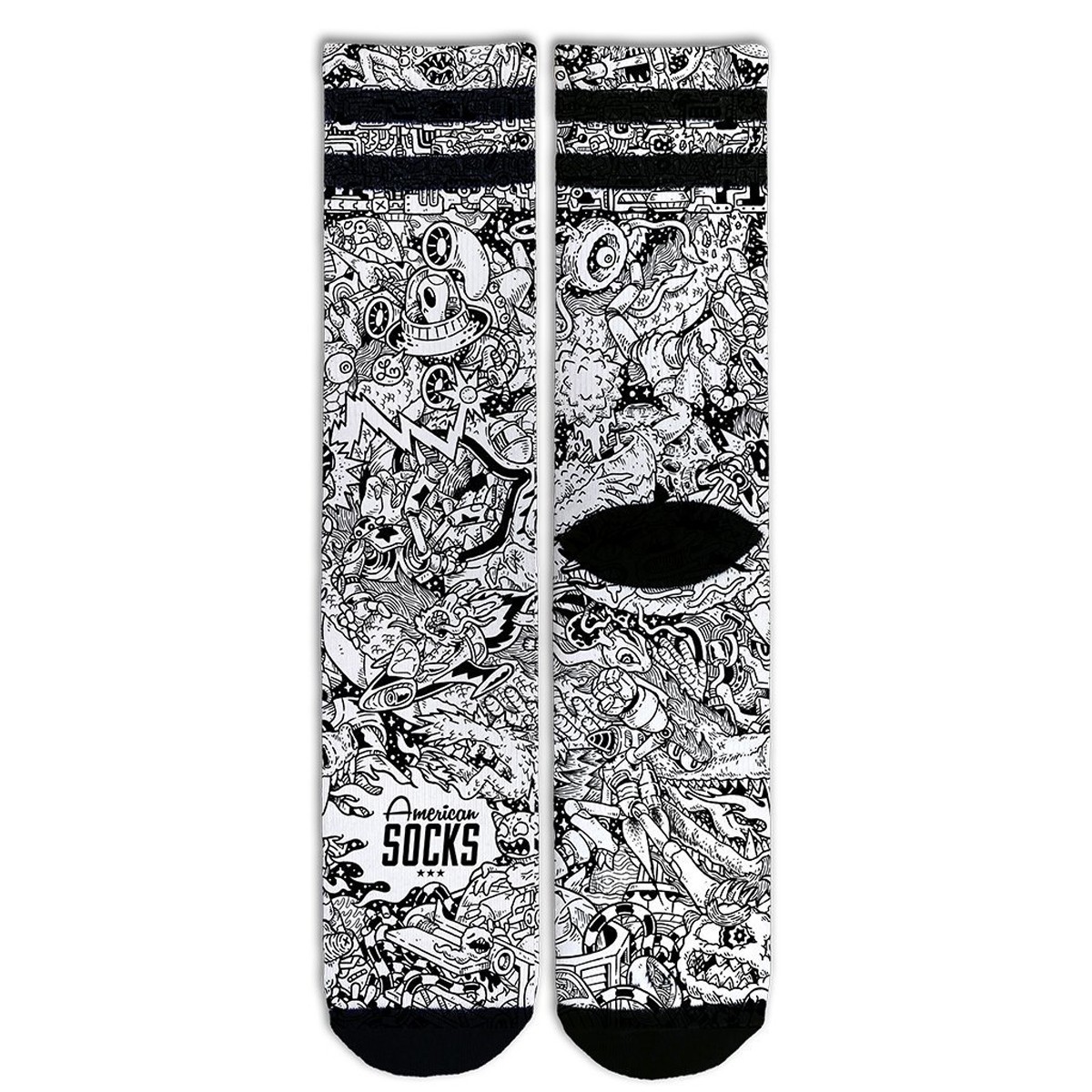 American Socks Aliens Exist Signature Mid High Çorap AS063