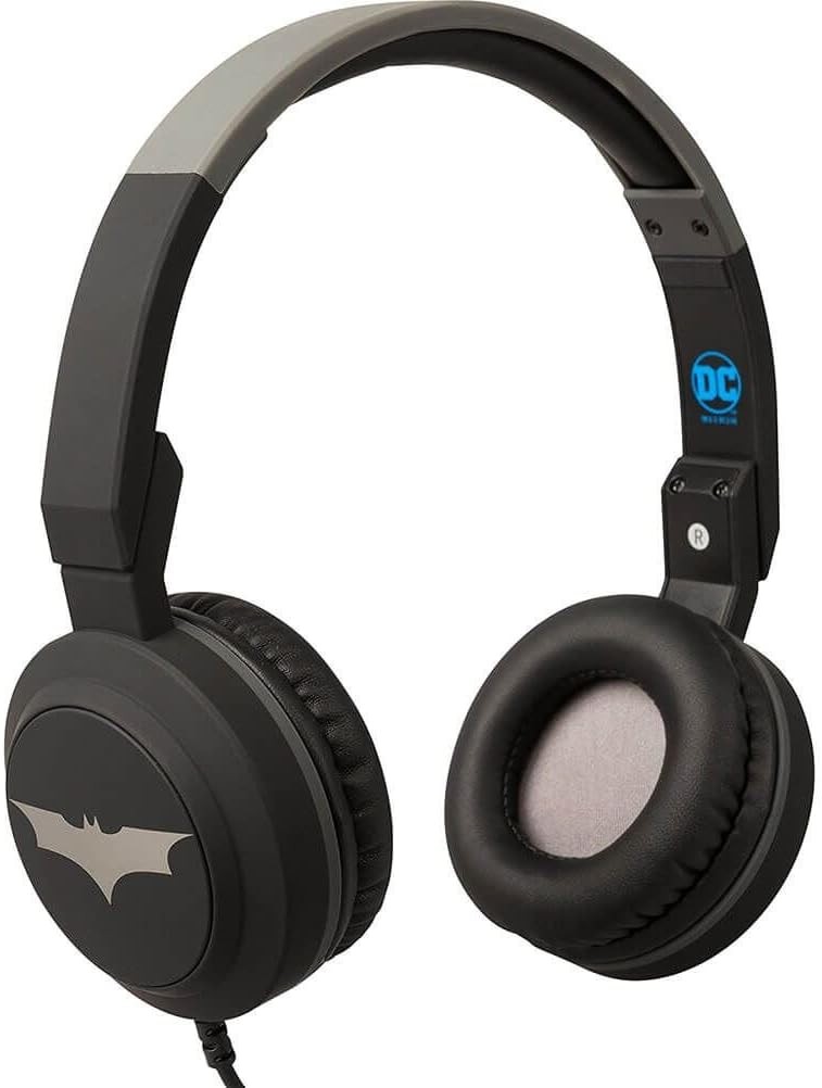 Tribe DC Comics - Stereo On-Ear Headphones with Microphone I Comfortable Headphones I Compatible with all Devices I 3.5 mm Jack - Batman