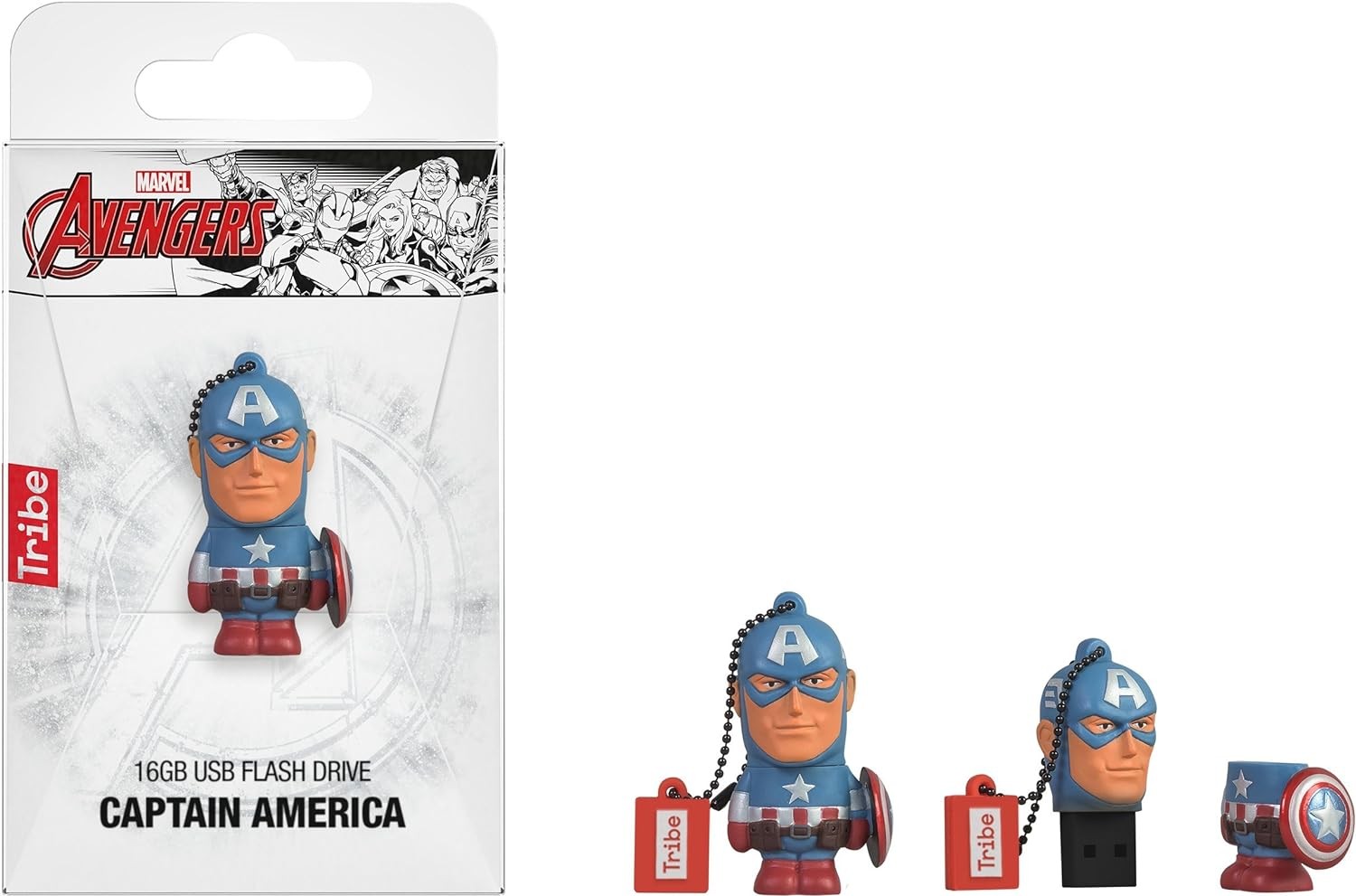 Tribe Disney Marvel Avengers Captain America USB bellek 16GB 2.0