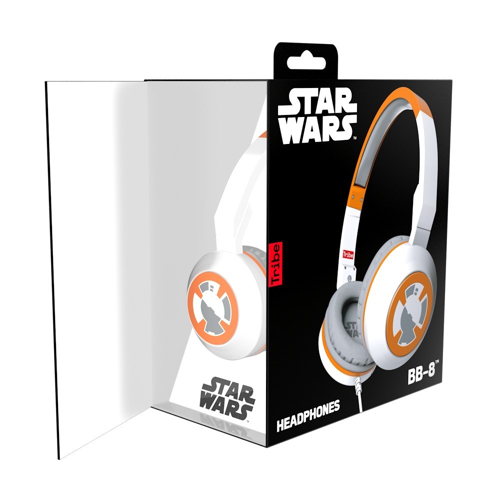 Tribe - BB-8 - Star Wars - Episodio VII - Headphones with Foldable Microphone - 3.5 mm Jack - Smartphone, PC, PS4 and Xbox